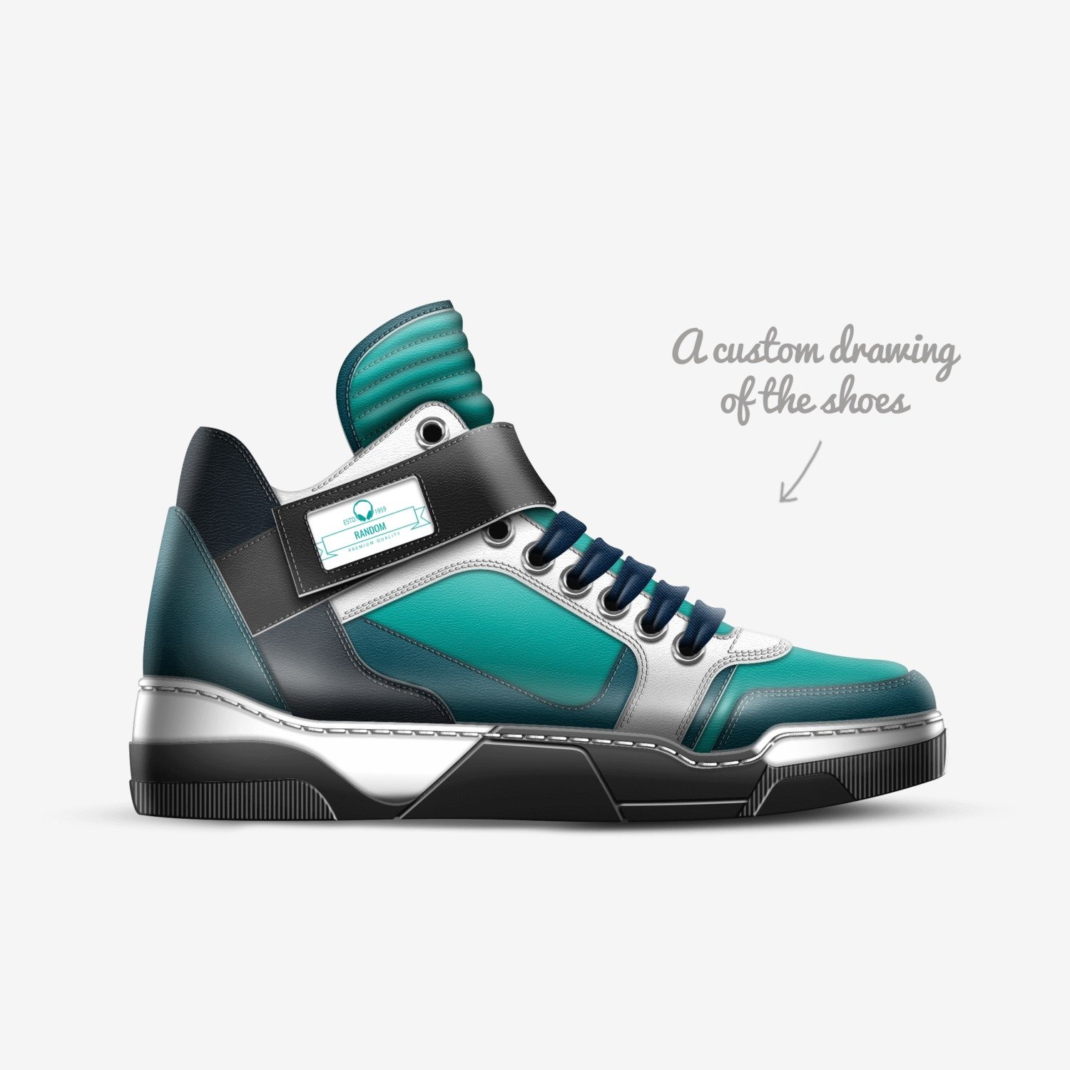 Random custom made in Italy shoes by Barsi Anna Liza | Sketch view
