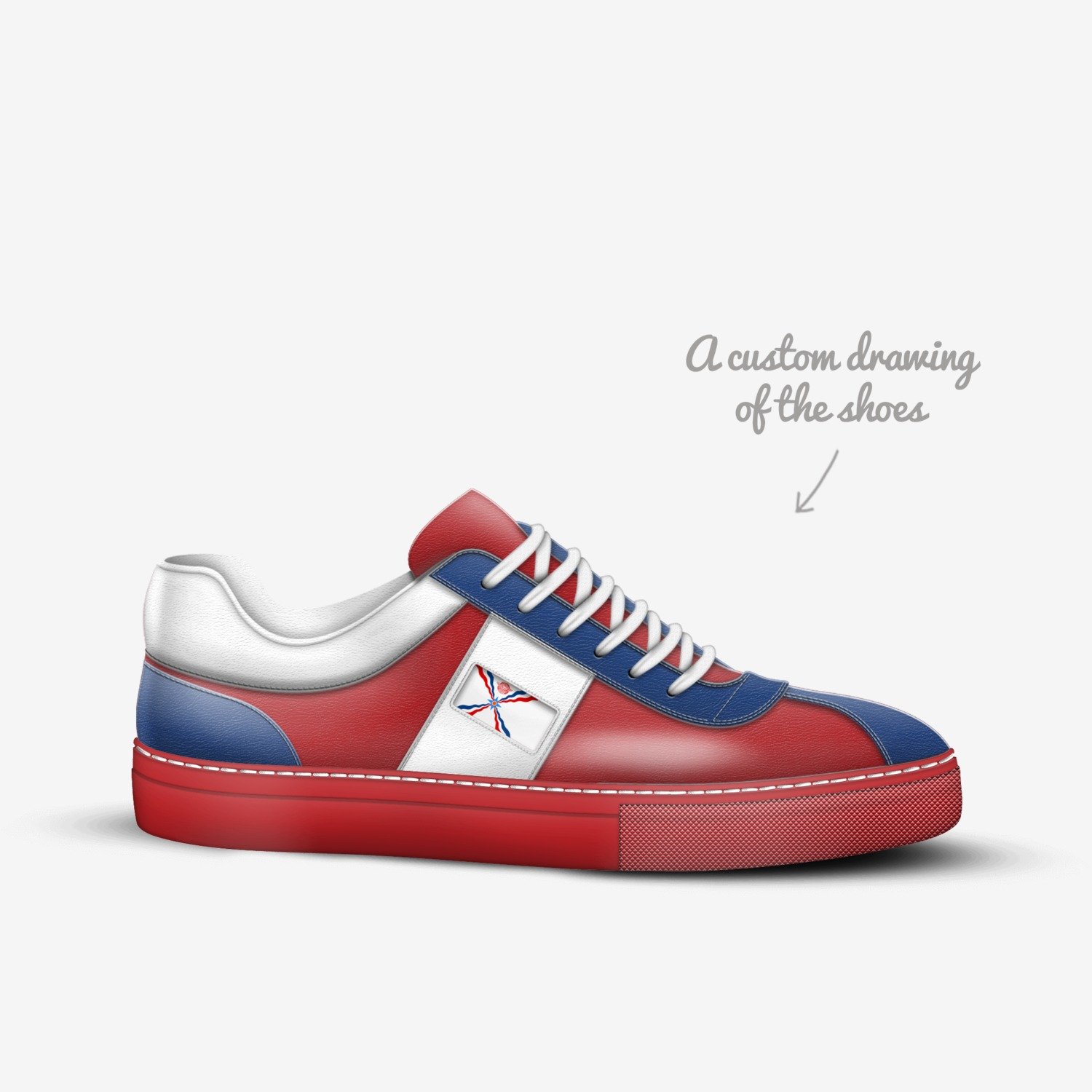 Assyrian custom made in Italy shoes by Nino Kamber | Sketch view
