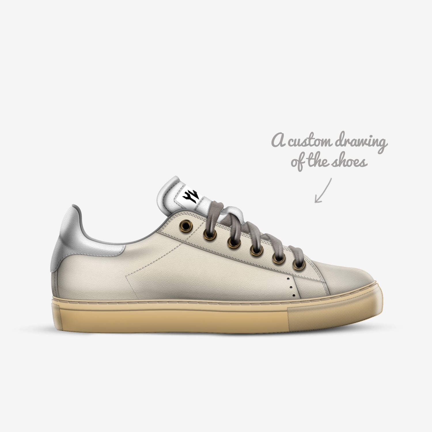 Young Wild Genius  custom made in Italy shoes by Camion Horton | Sketch view