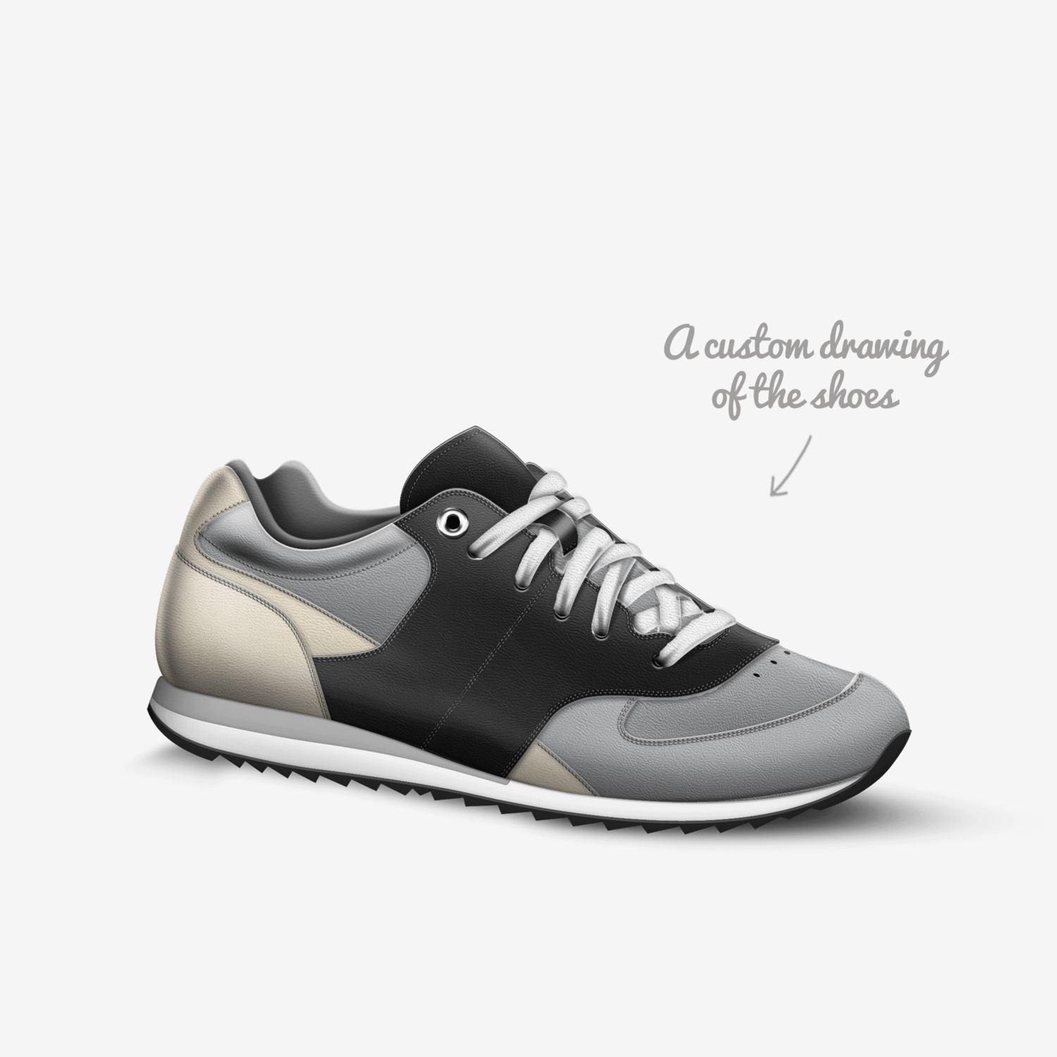 LXR custom made in Italy shoes by Kvn Elvn | Sketch view