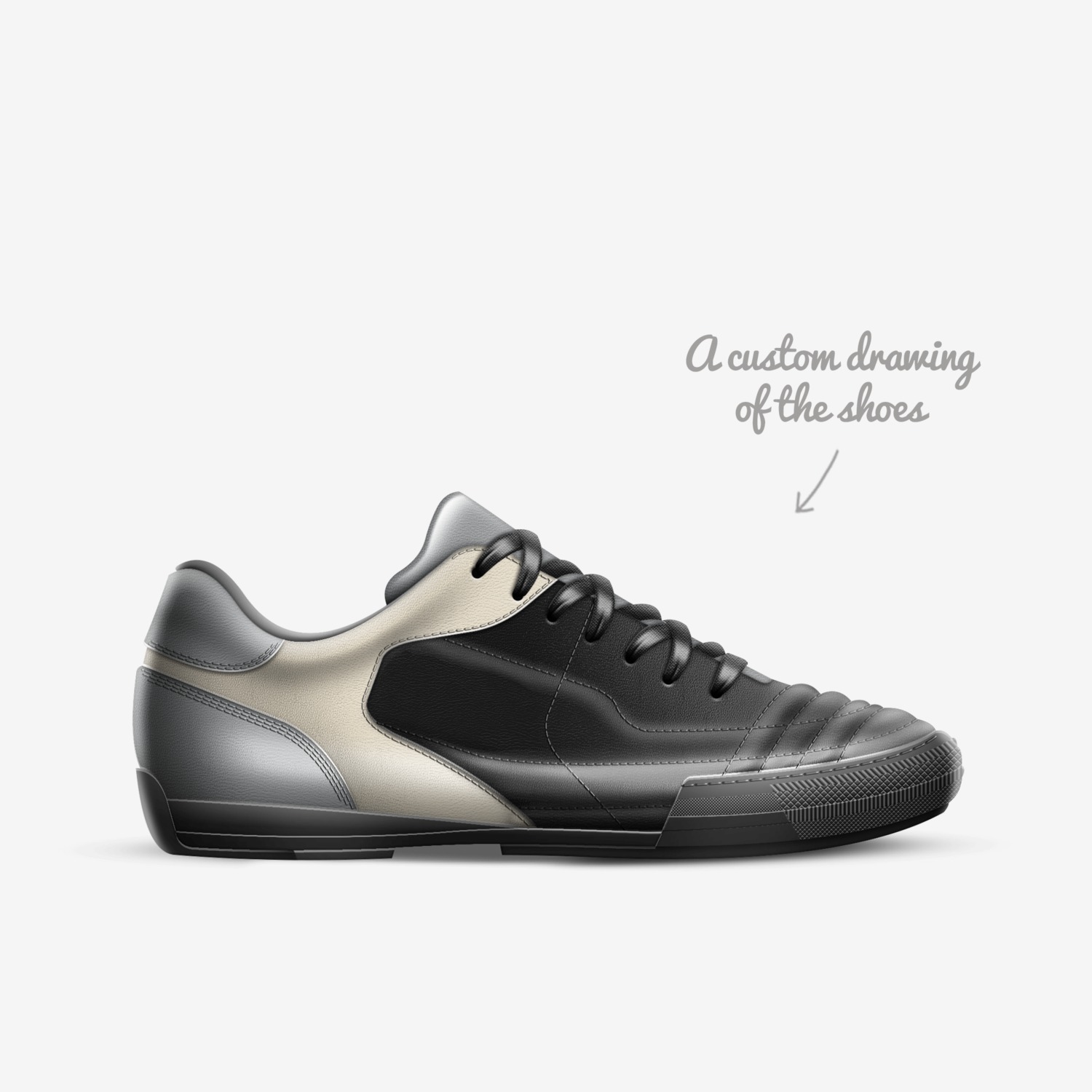 LXR custom made in Italy shoes by Kvn Elvn | Sketch view