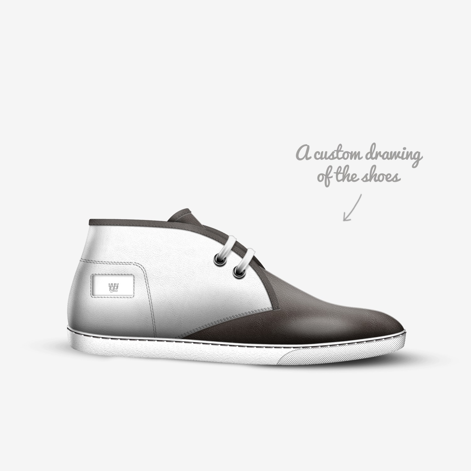 YYY custom made in Italy shoes by Bryan Cardoso | Sketch view