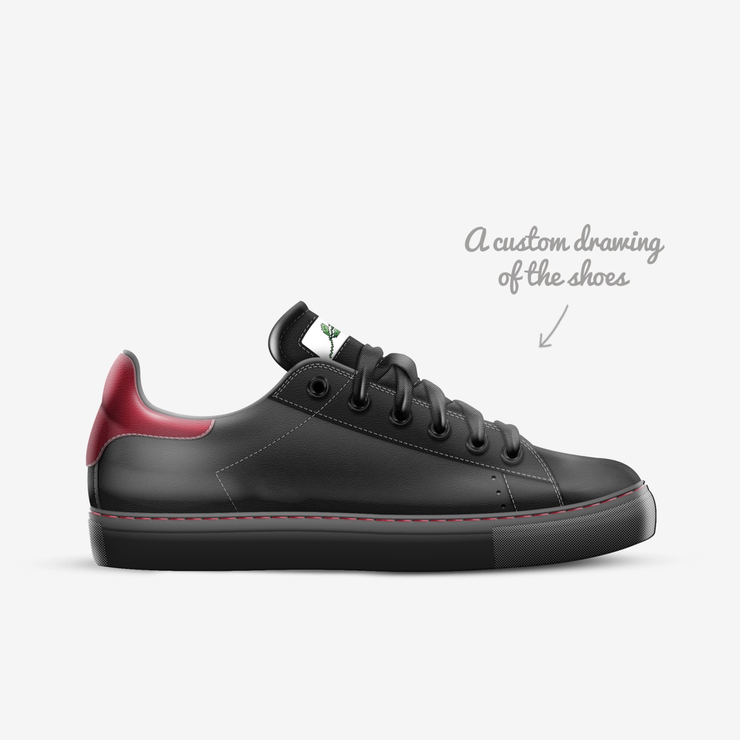Rose Madden custom made in Italy shoes by Fife | Sketch view