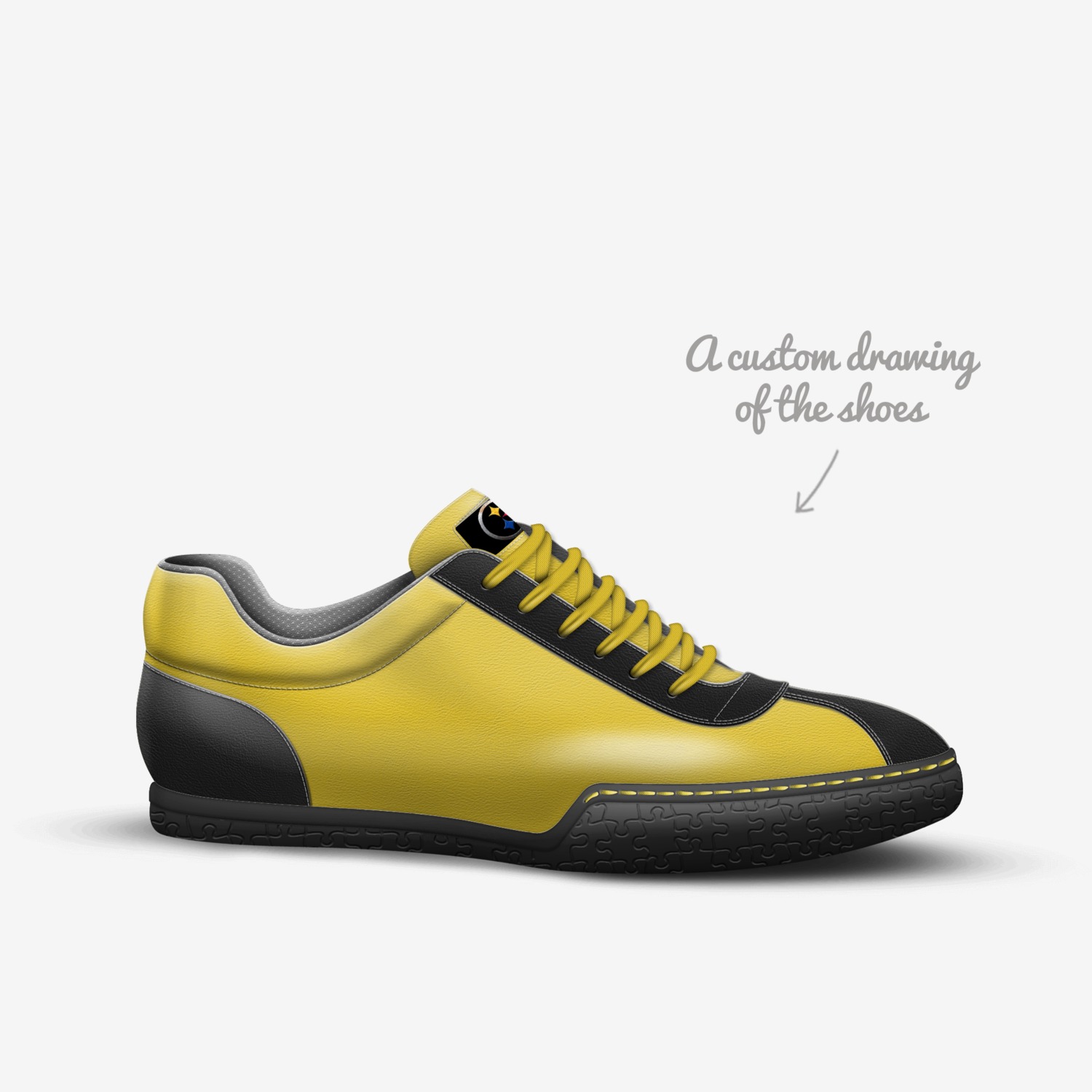 Burg Love custom made in Italy shoes by Natasha Robinson | Sketch view