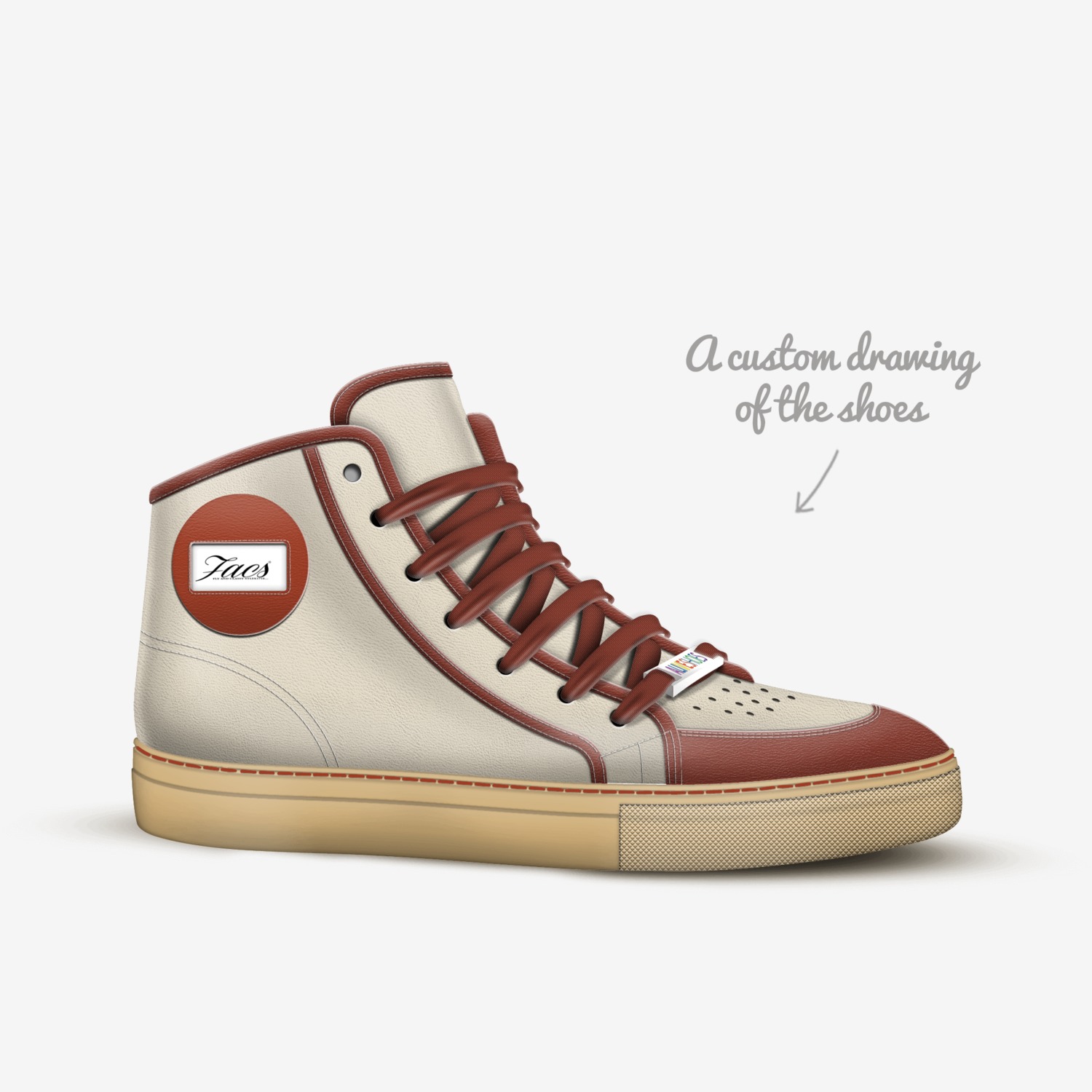 FACS custom made in Italy shoes by Craig Actie | Sketch view