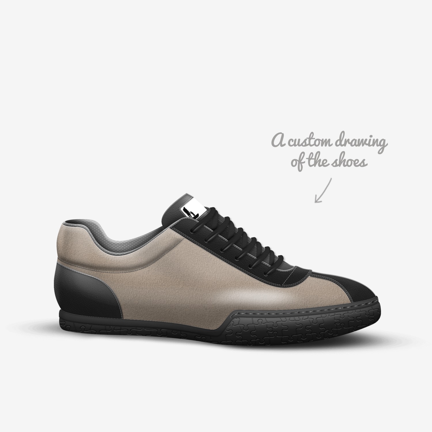 Bhut' Omdala custom made in Italy shoes by Thabiso | Sketch view