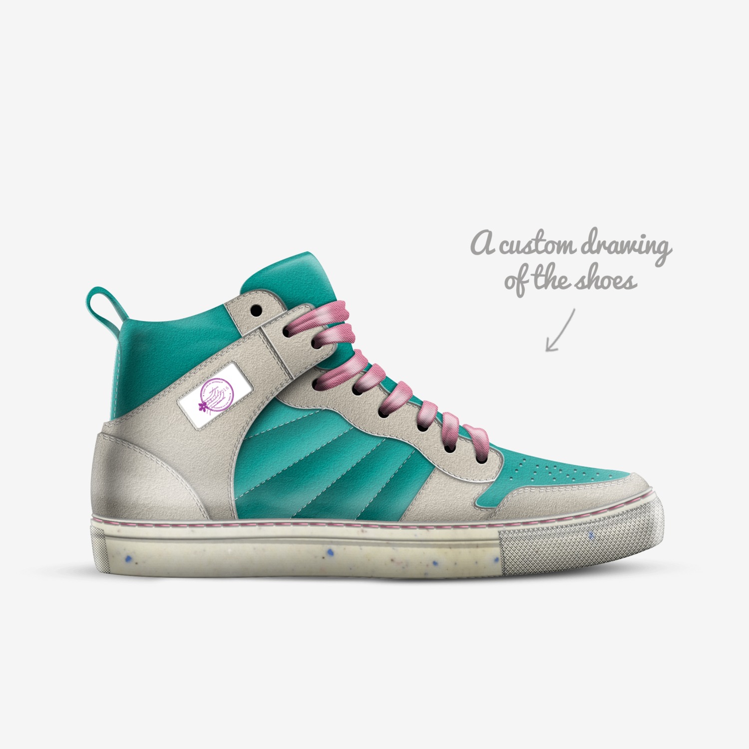 valentina custom made in Italy shoes by Austin Freeman | Sketch view