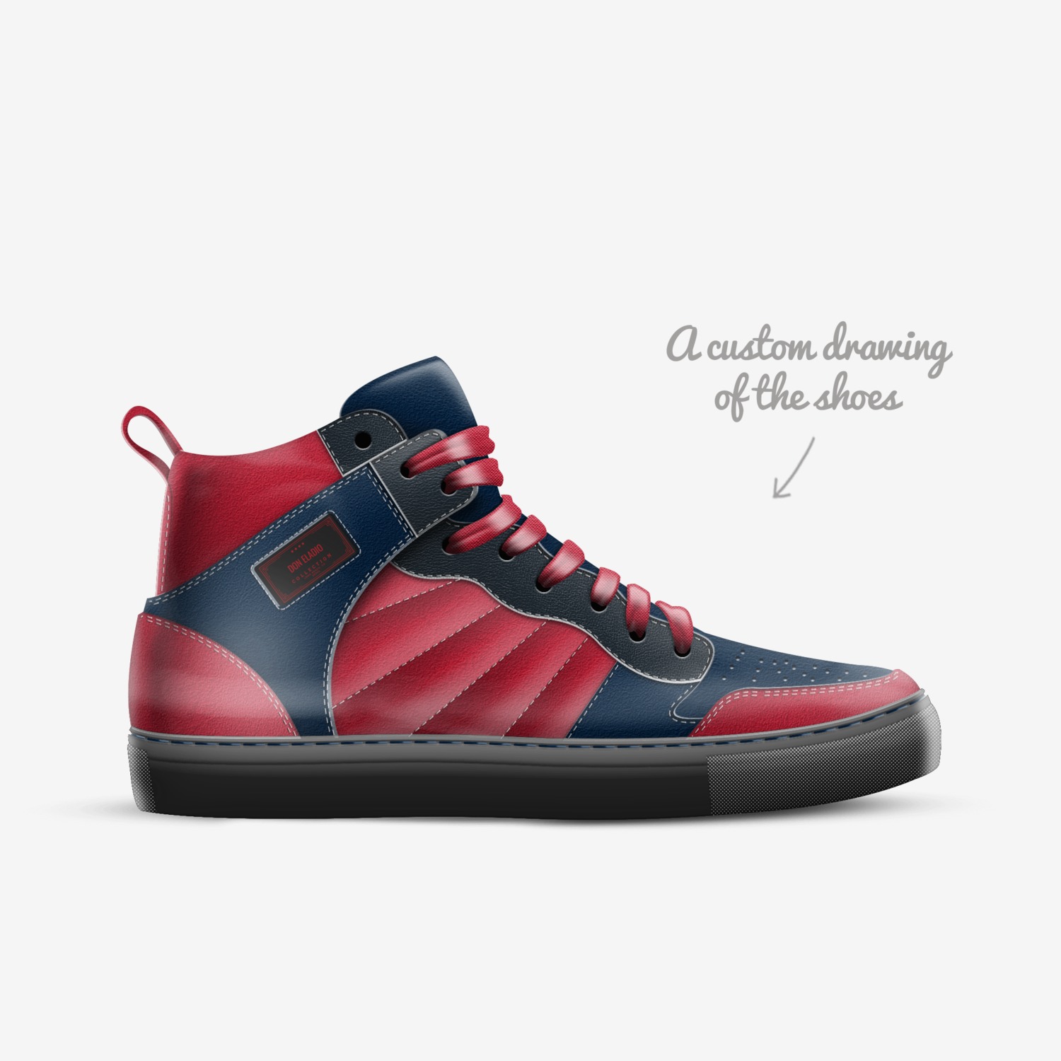 Don Eladio custom made in Italy shoes by M.m Duru | Sketch view