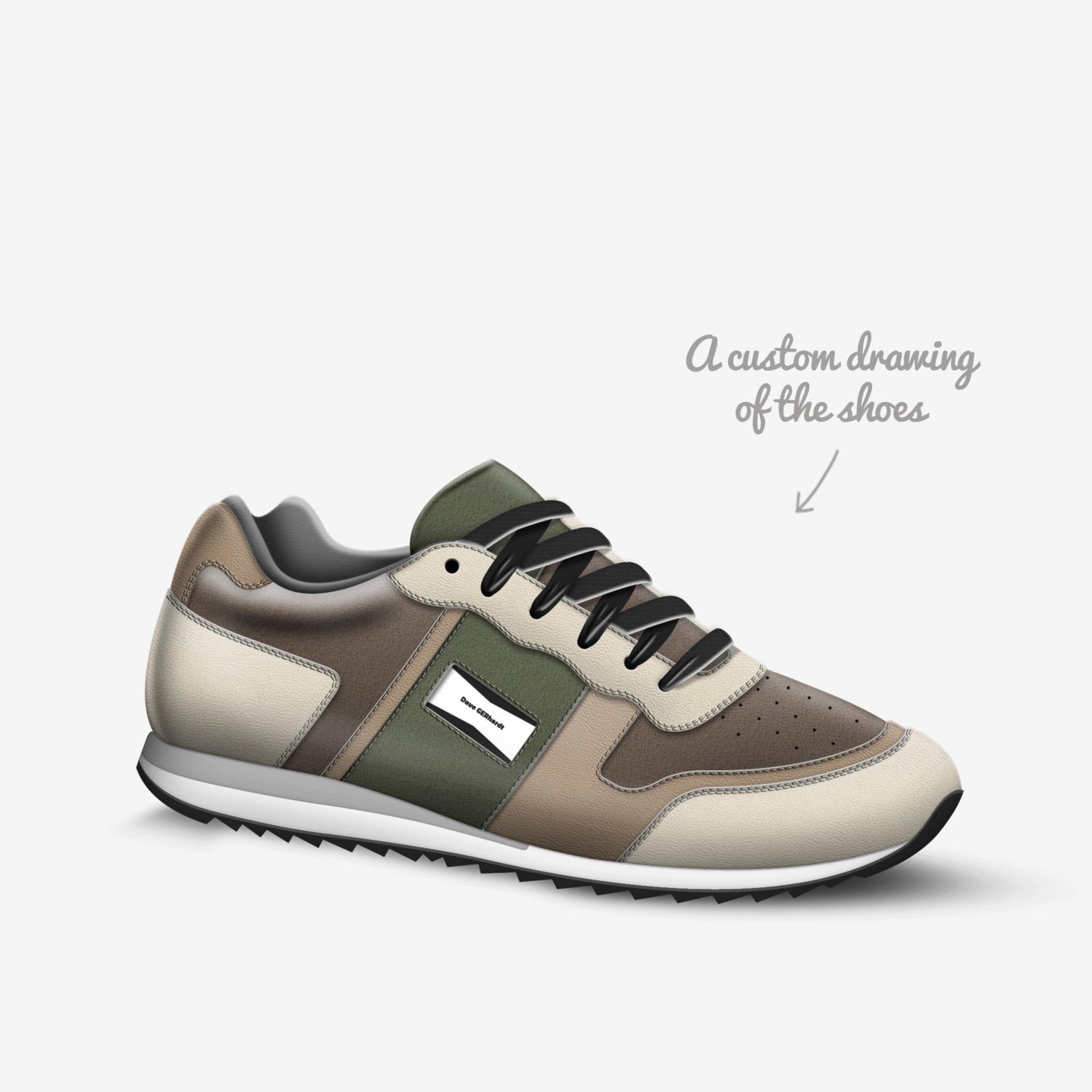Dave GERhardt custom made in Italy shoes by David Gerhardt | Sketch view