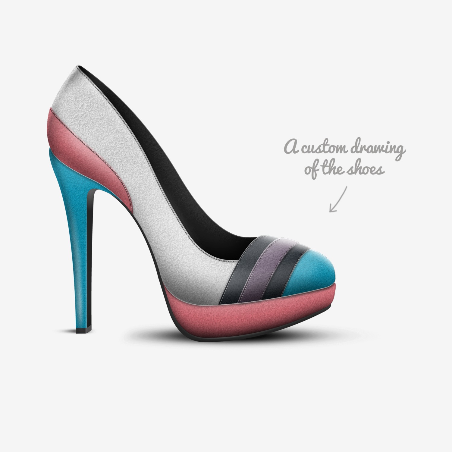 Kelly's Shoes custom made in Italy shoes by Freddy Binder | Sketch view