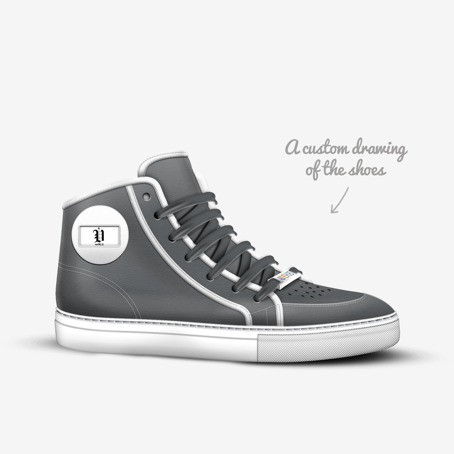 Vics wolf custom made in Italy shoes by Brayden Murphy | Sketch view