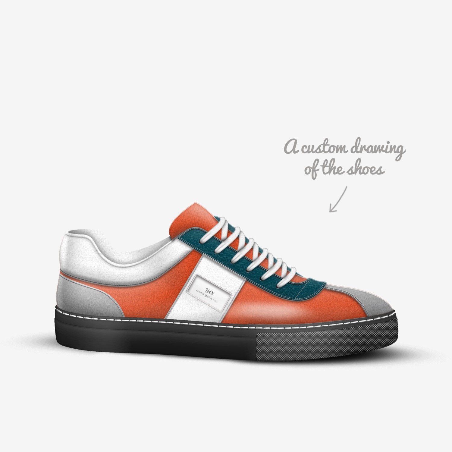 MHA custom made in Italy shoes by Zawn Kostein | Sketch view