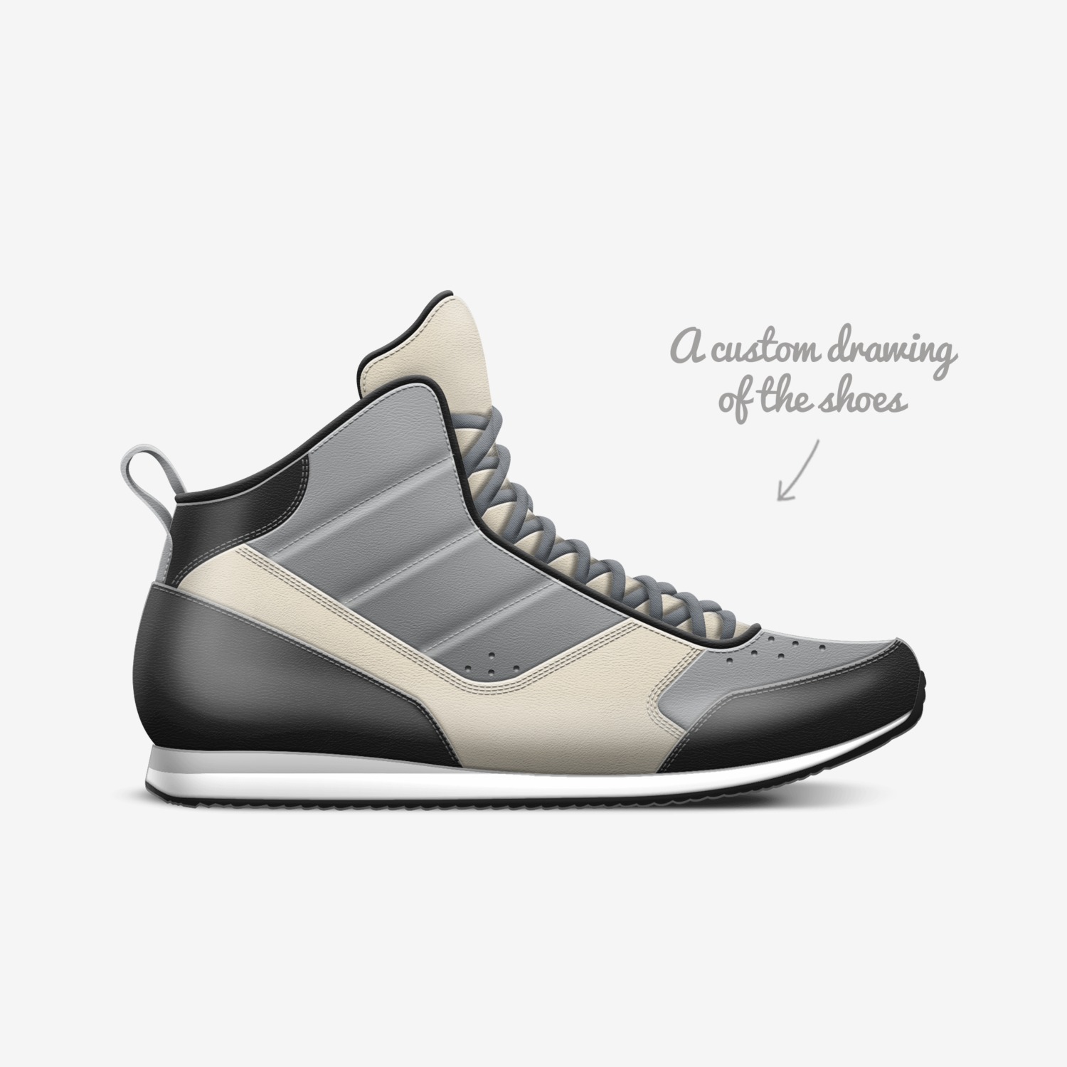 Lxr custom made in Italy shoes by Kvn Elvn | Sketch view