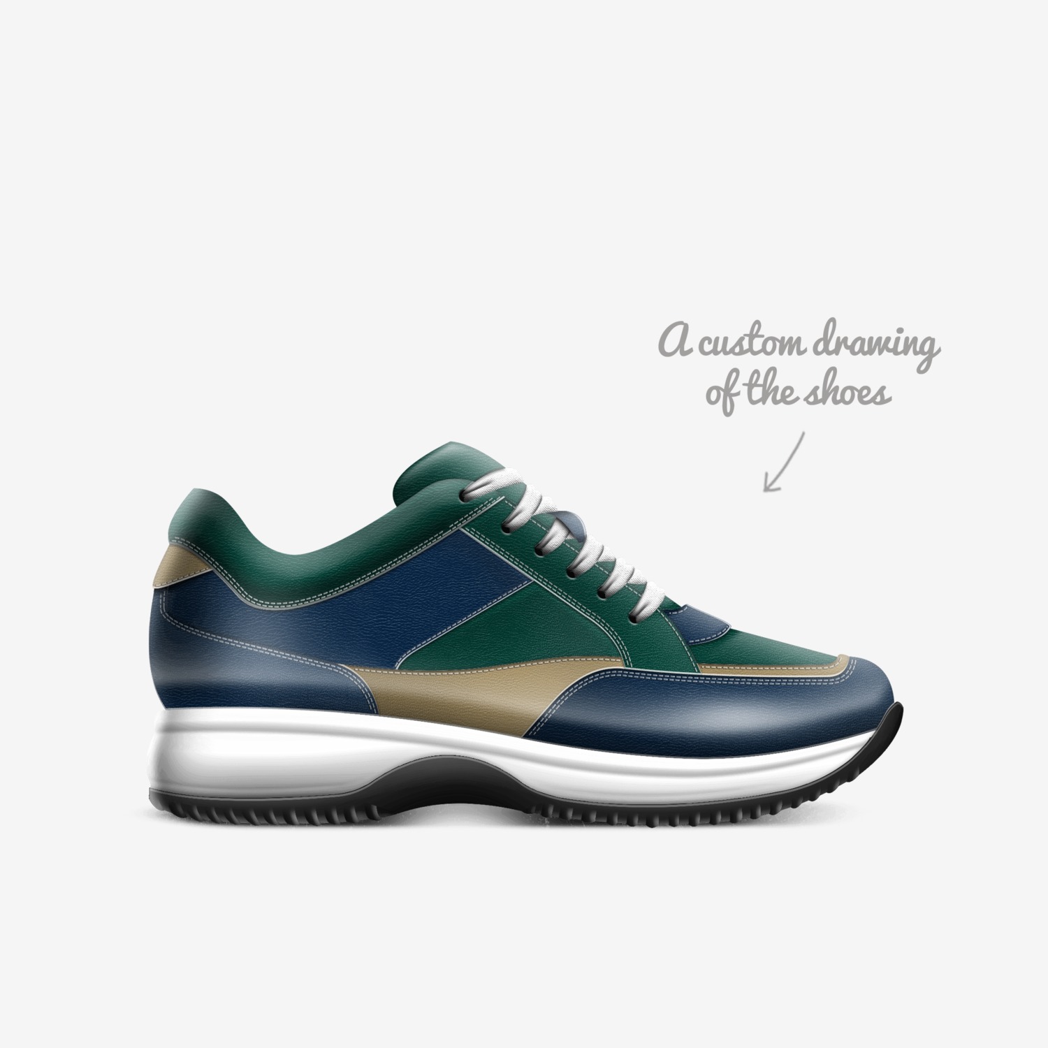 LXR custom made in Italy shoes by Kvn Elvn | Sketch view