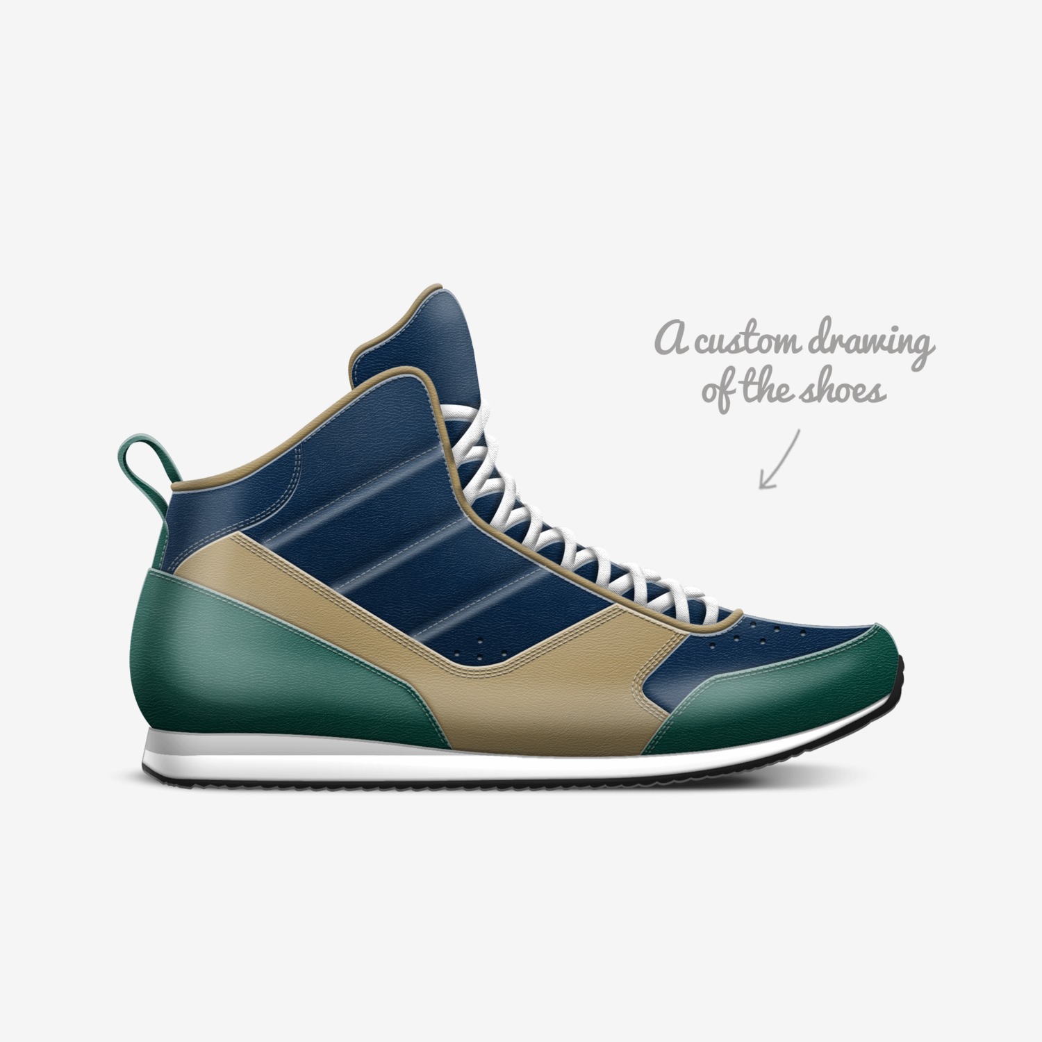 LXR custom made in Italy shoes by Kvn Elvn | Sketch view