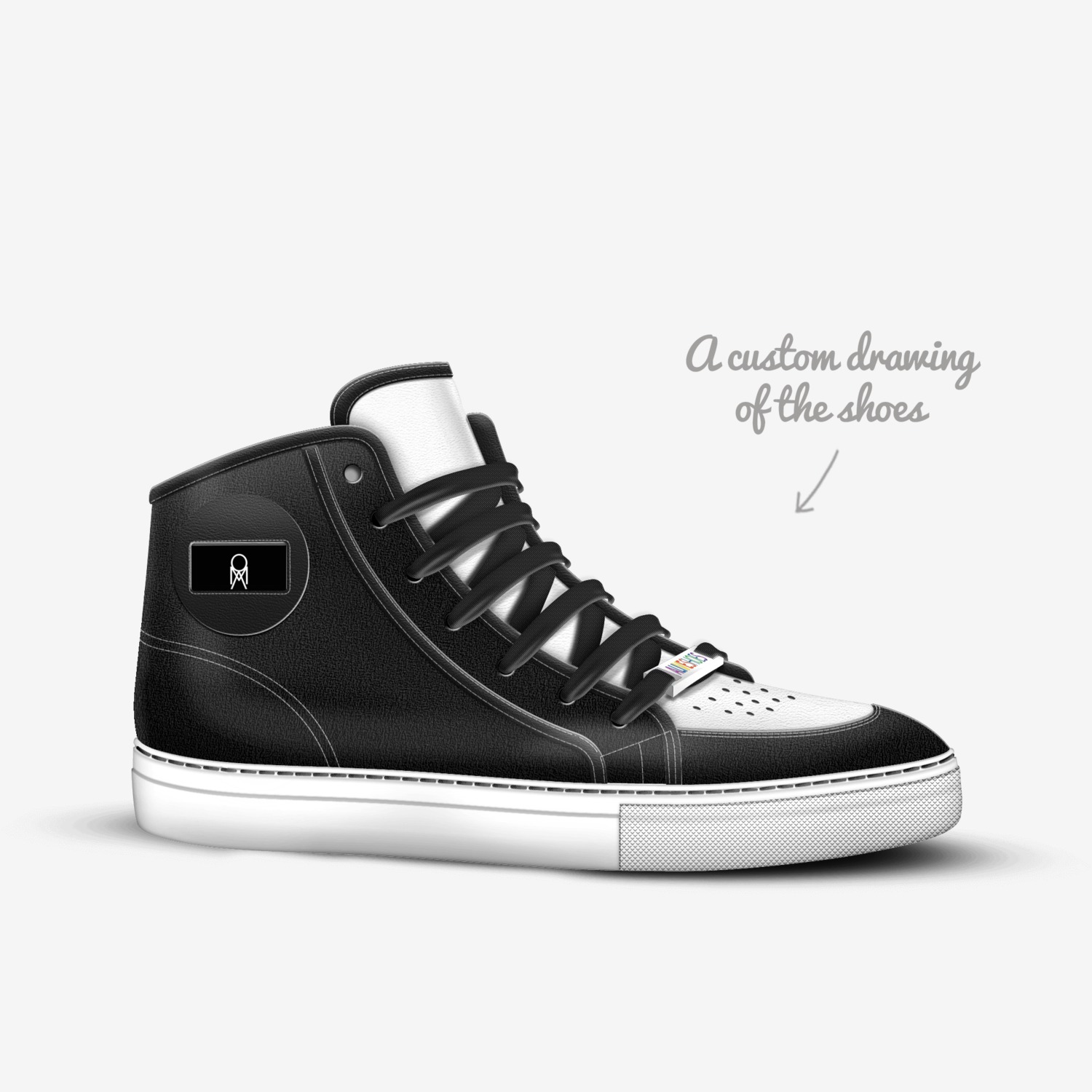 OMA custom made in Italy shoes by Montavius J Campbell | Sketch view