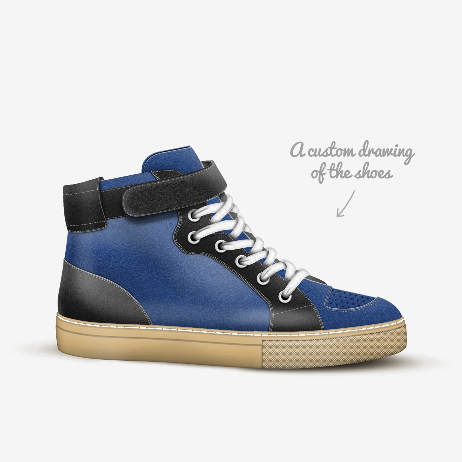 LXR custom made in Italy shoes by Kvn Elvn | Sketch view