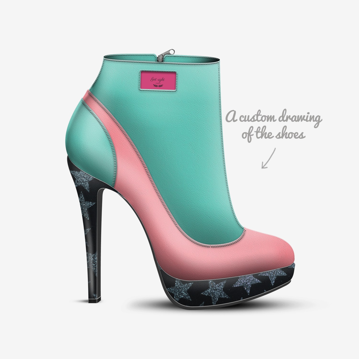 Get right  custom made in Italy shoes by Jenessaoxendine | Sketch view