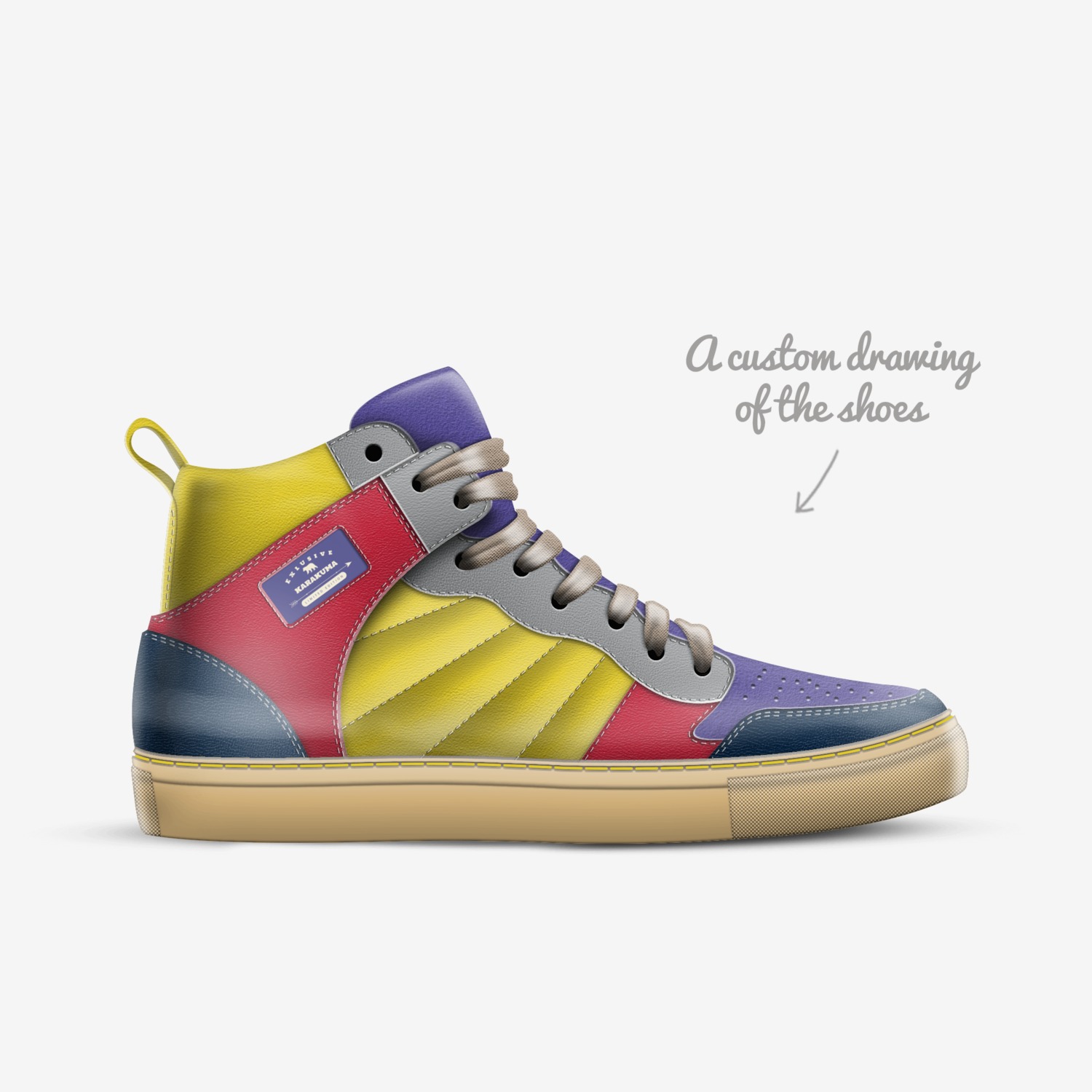 Karakuma custom made in Italy shoes by Drei James | Sketch view