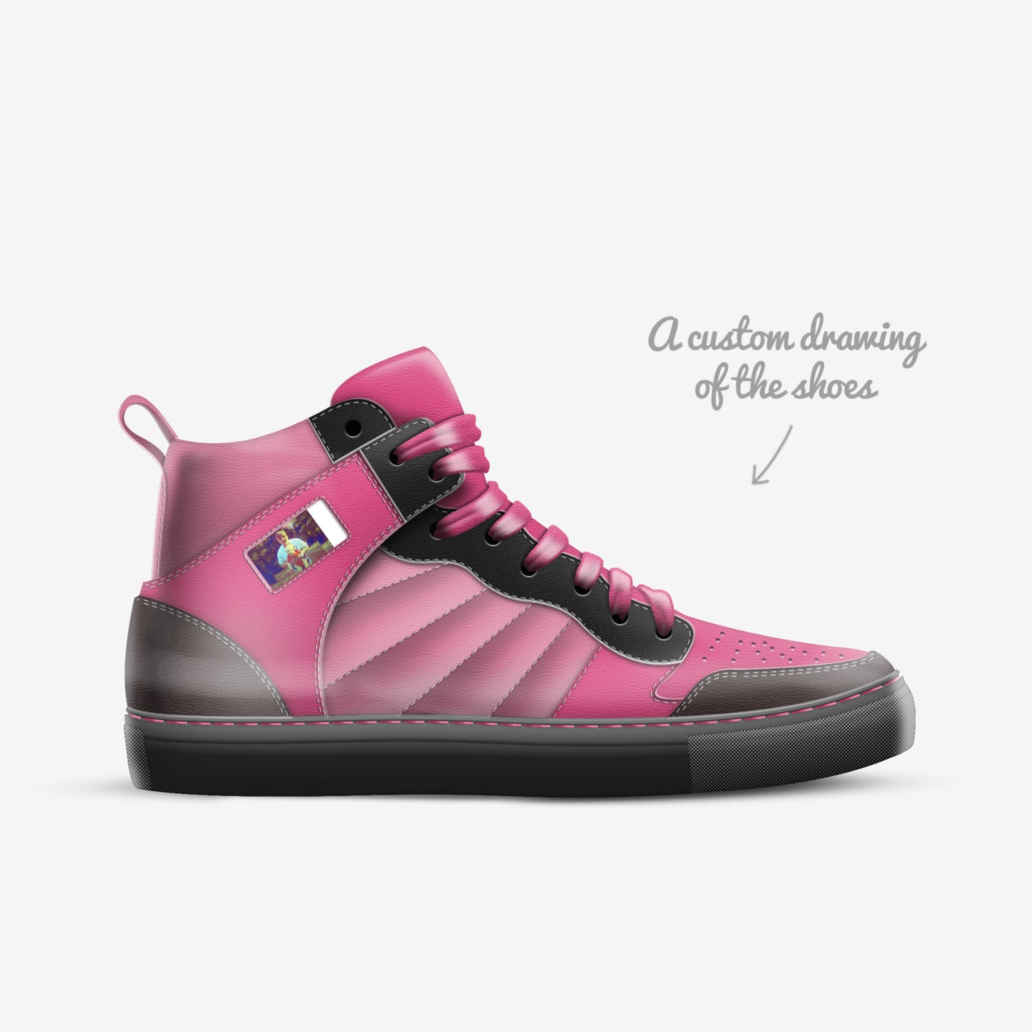 CheyChey custom made in Italy shoes by Destiney Smith | Sketch view