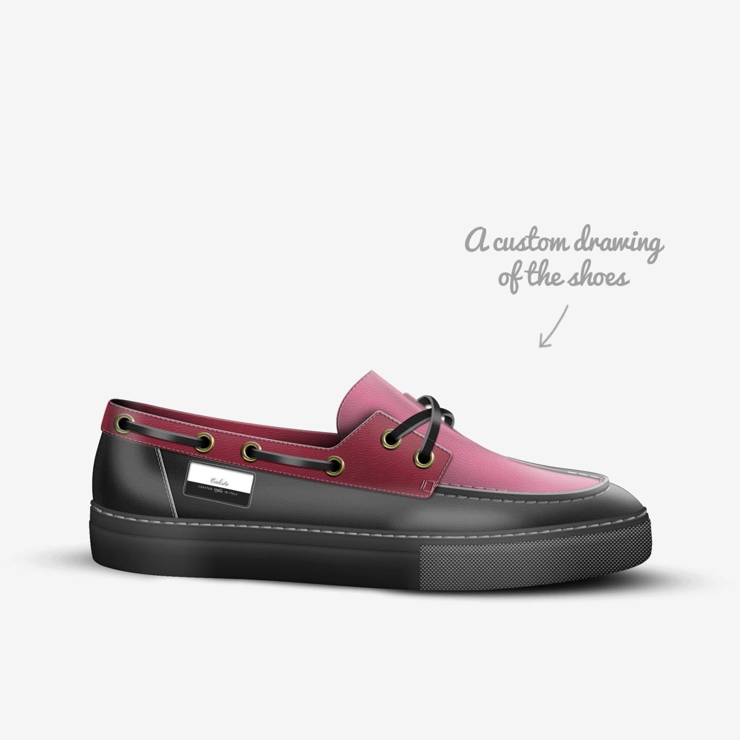 Calista custom made in Italy shoes by Muniera | Sketch view