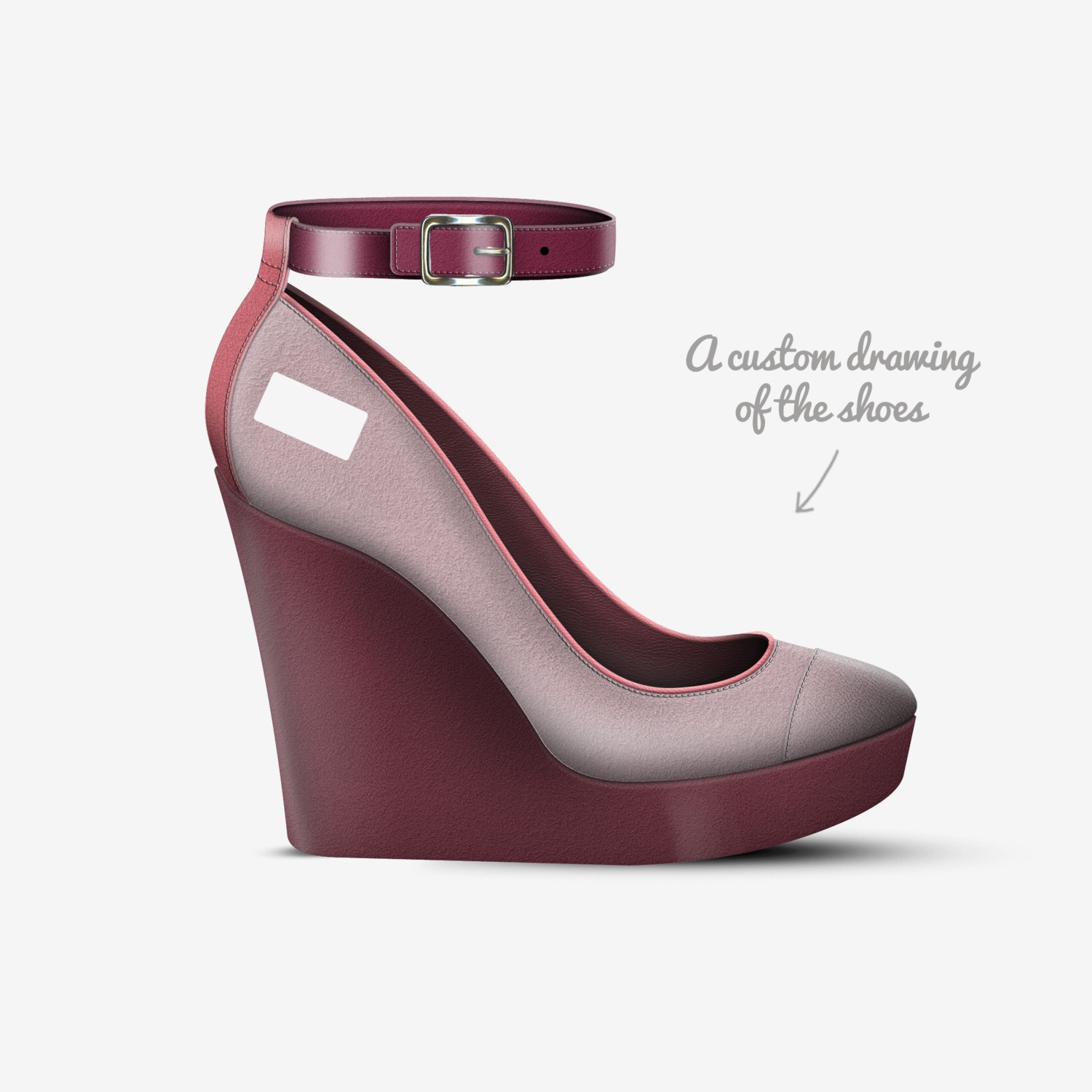 TNS custom made in Italy shoes by Trinkets Nshit | Sketch view