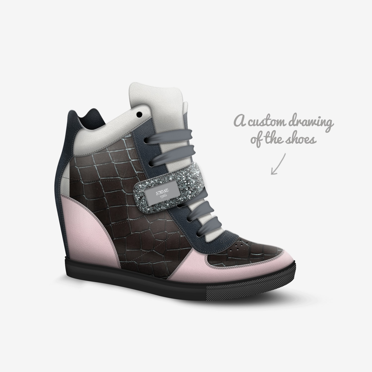 STONE custom made in Italy shoes by Michael Stone | Sketch view