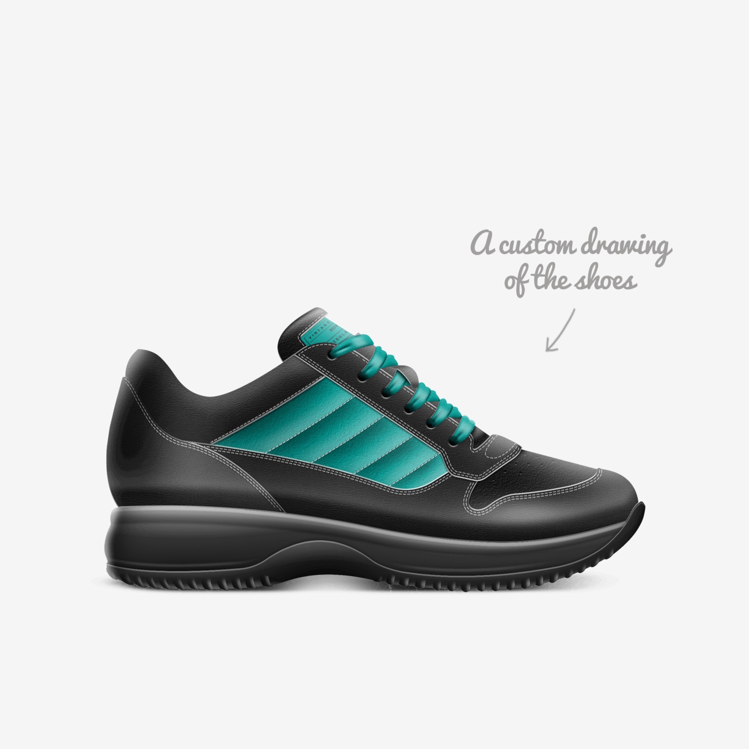 YIKES custom made in Italy shoes by Yikesjimmie | Sketch view