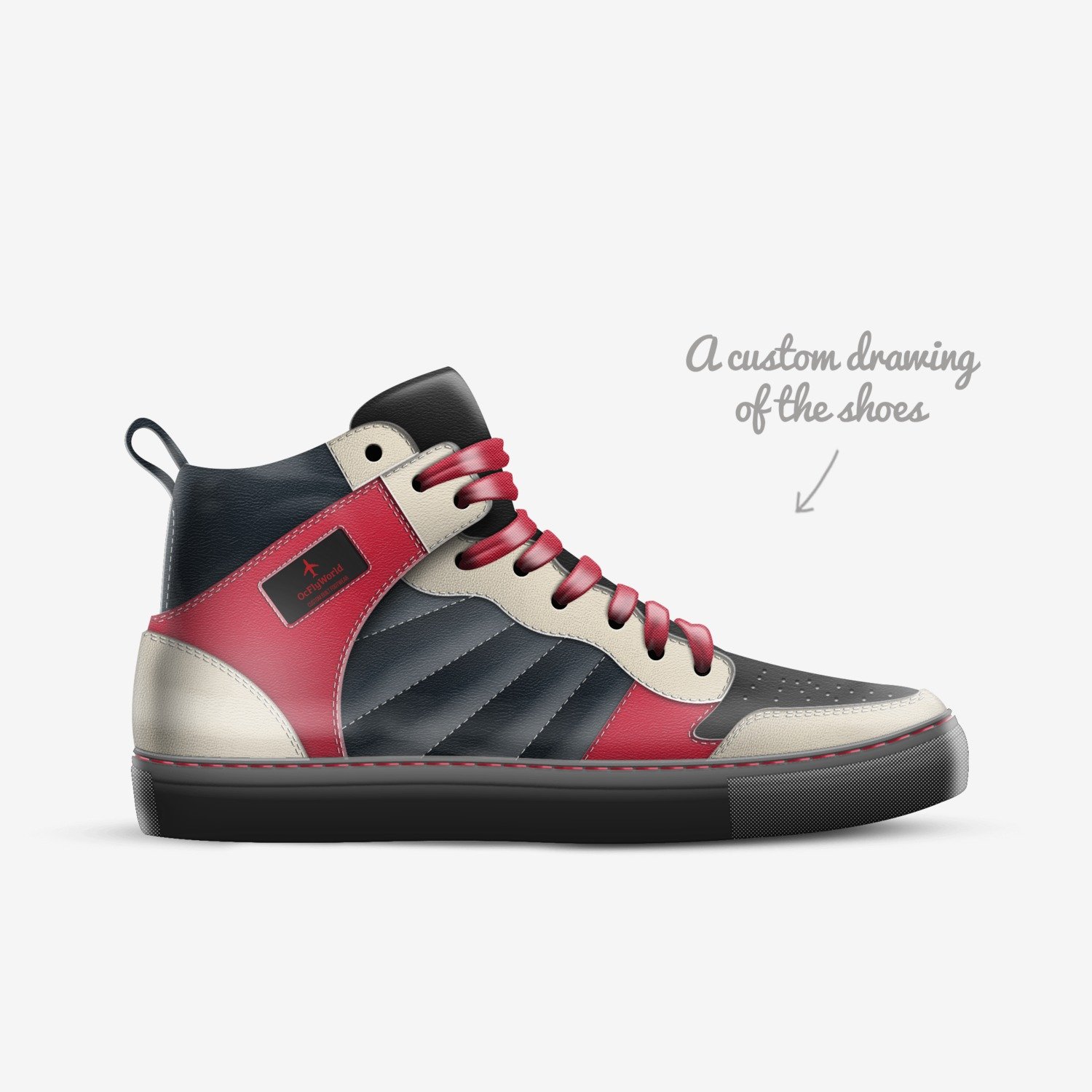 KDs custom made in Italy shoes by Kyree | Sketch view