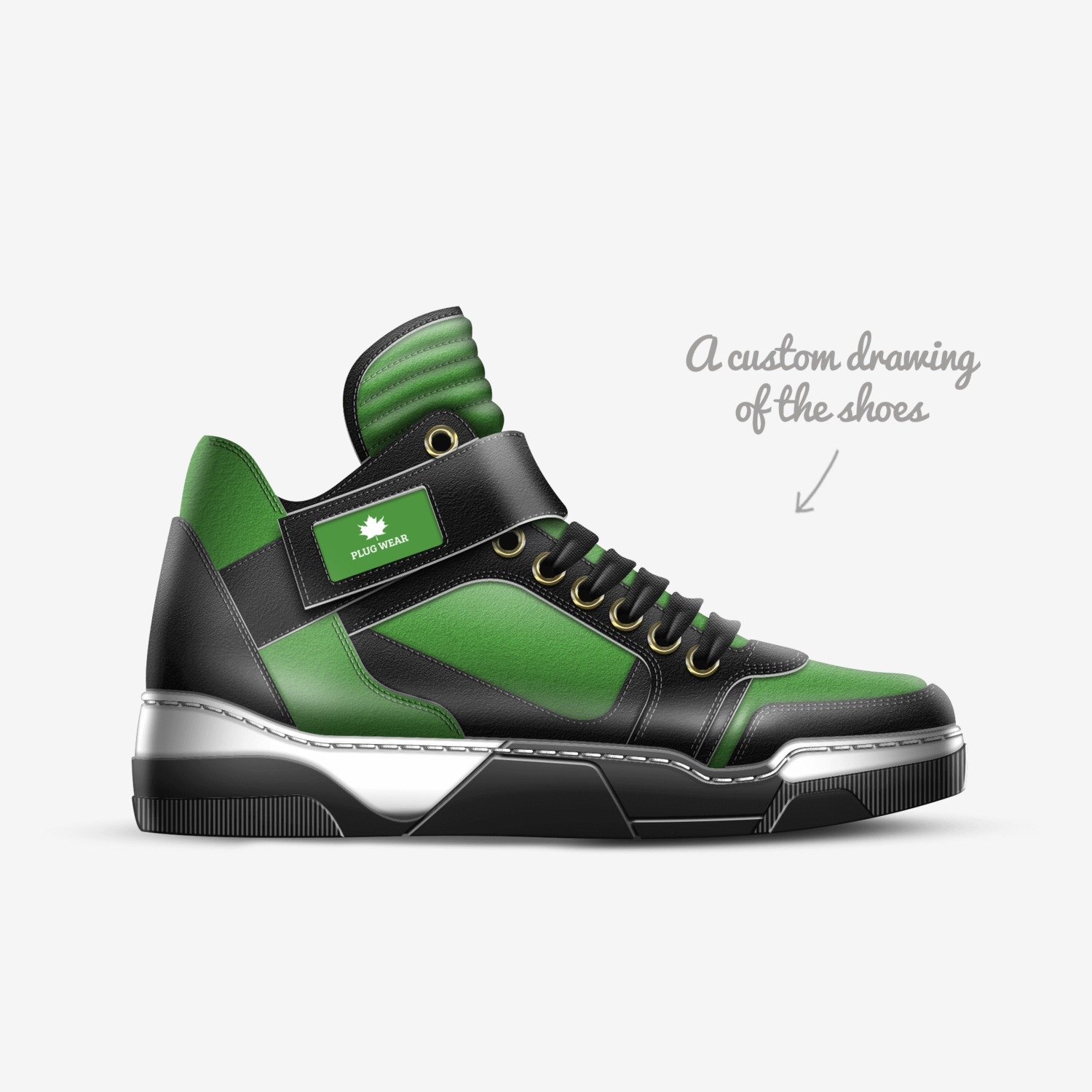 Plug Wear custom made in Italy shoes by Jared Howen | Sketch view