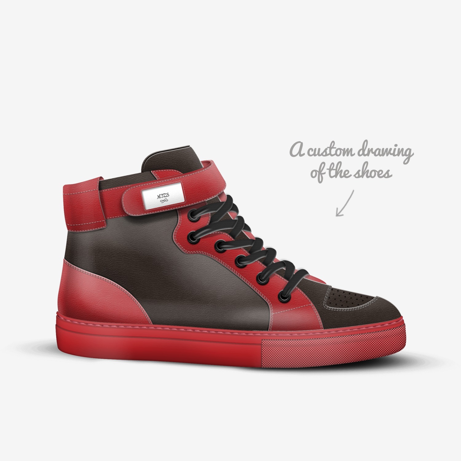 TMAX custom made in Italy shoes by Muhammad Tariq Zahid | Sketch view