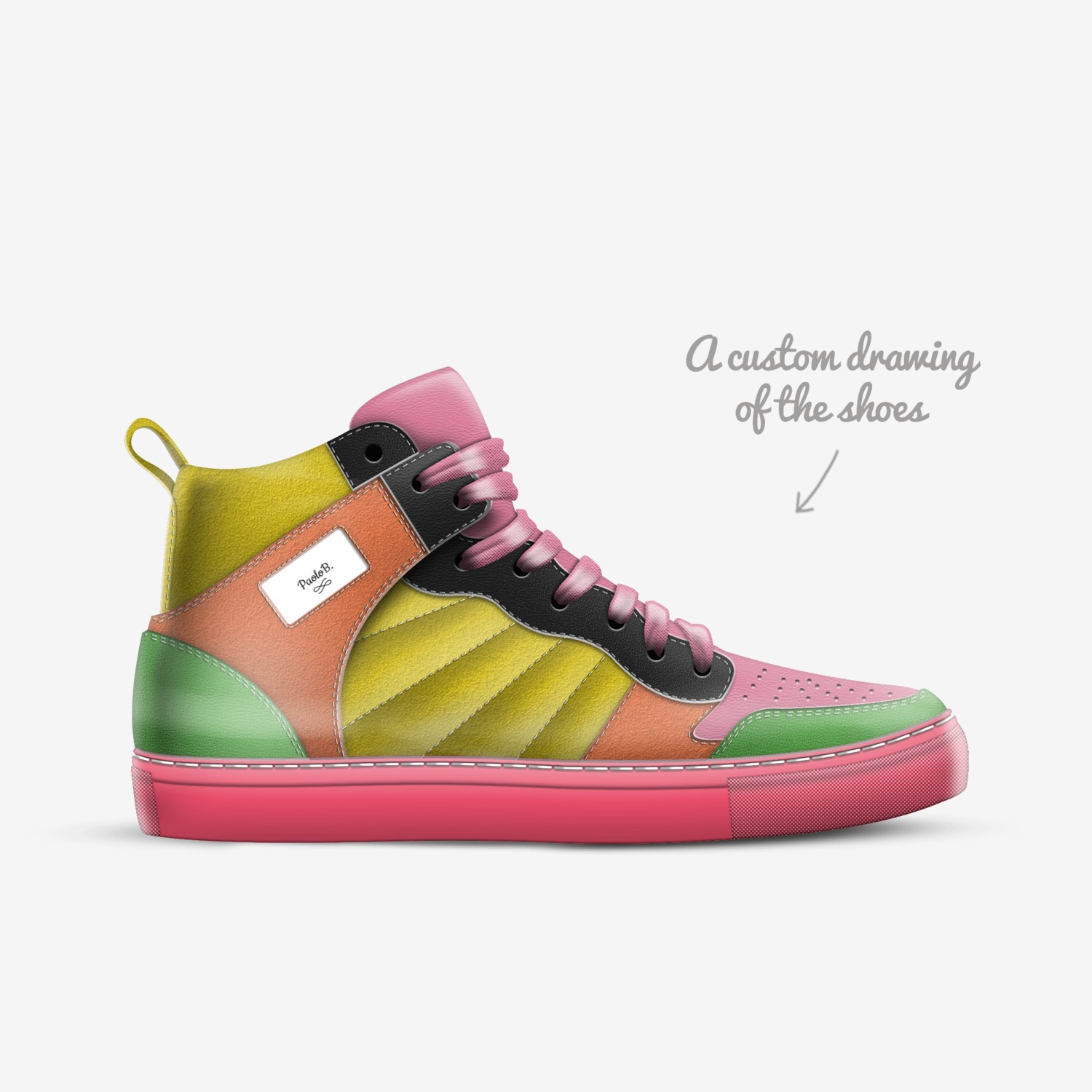 PaoloB. custom made in Italy shoes by Paolo Bruno | Sketch view
