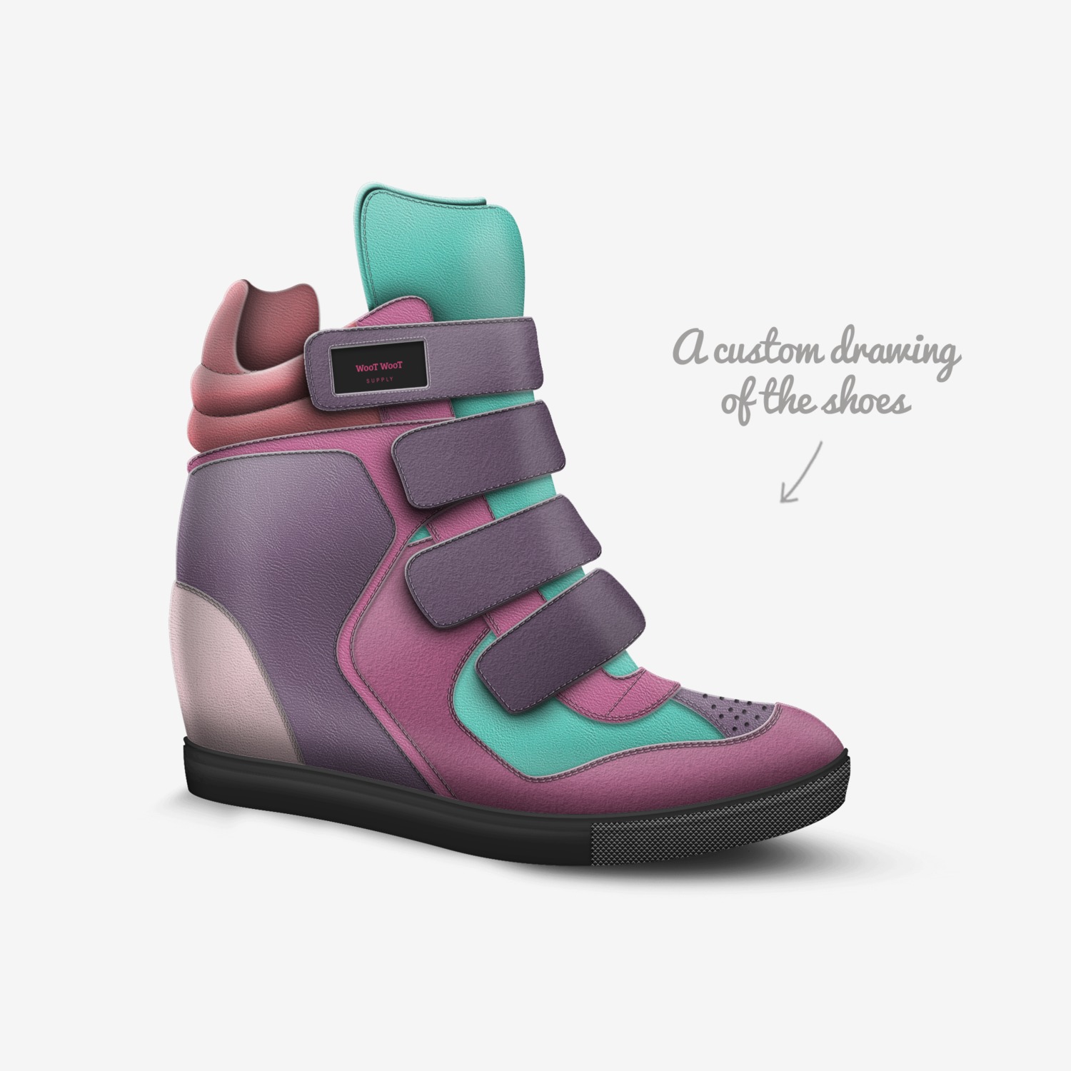 WooT WooT custom made in Italy shoes by Thomas Childers | Sketch view