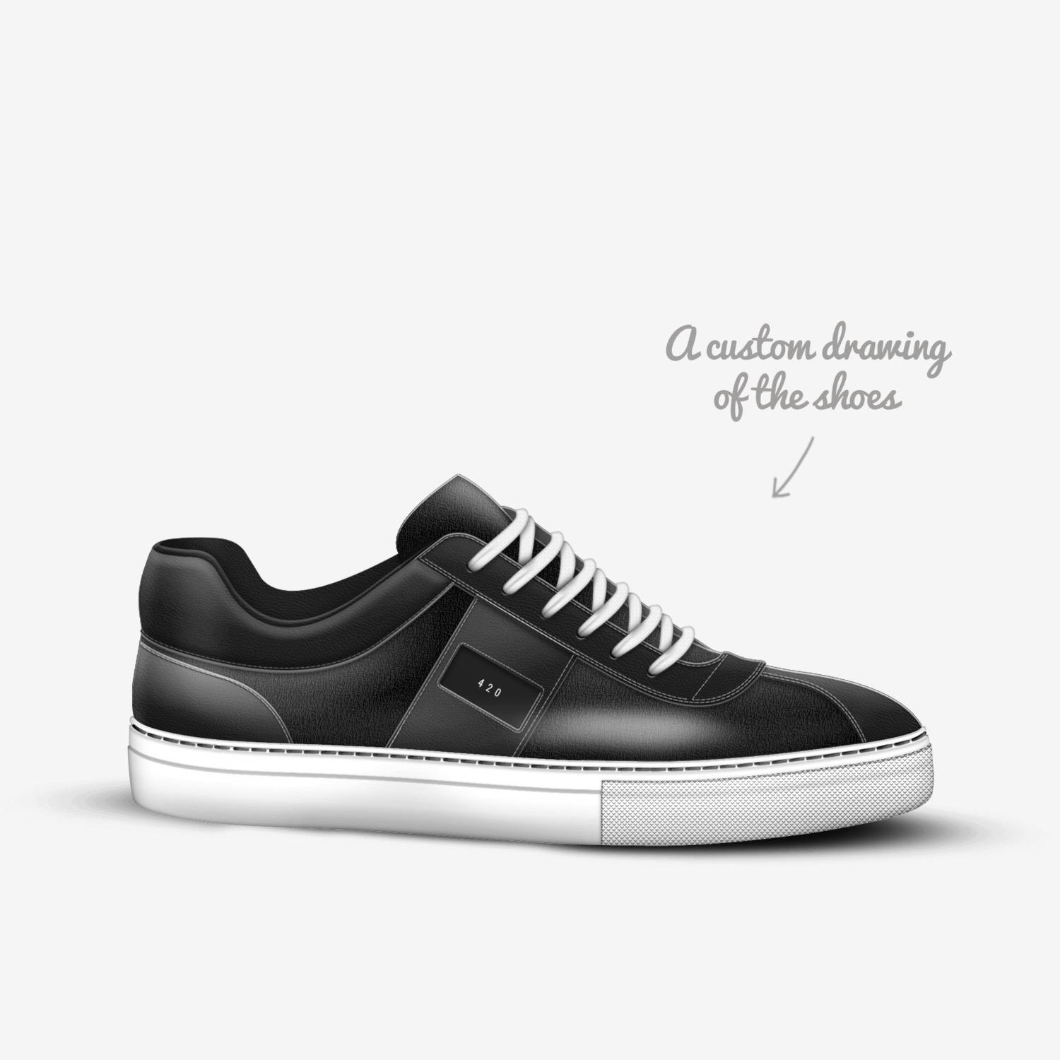 dubby custom made in Italy shoes by Suraj | Sketch view