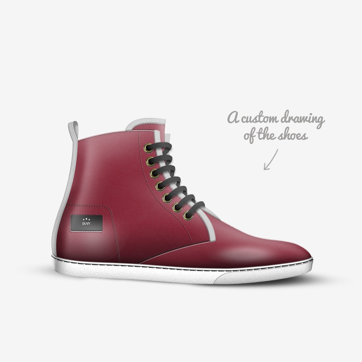 yet custom made in Italy shoes by Dylan Duval | Sketch view