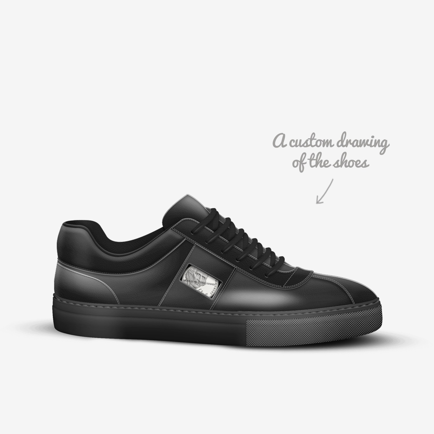 Nickel$lick Custom custom made in Italy shoes by Lateef Williams | Sketch view