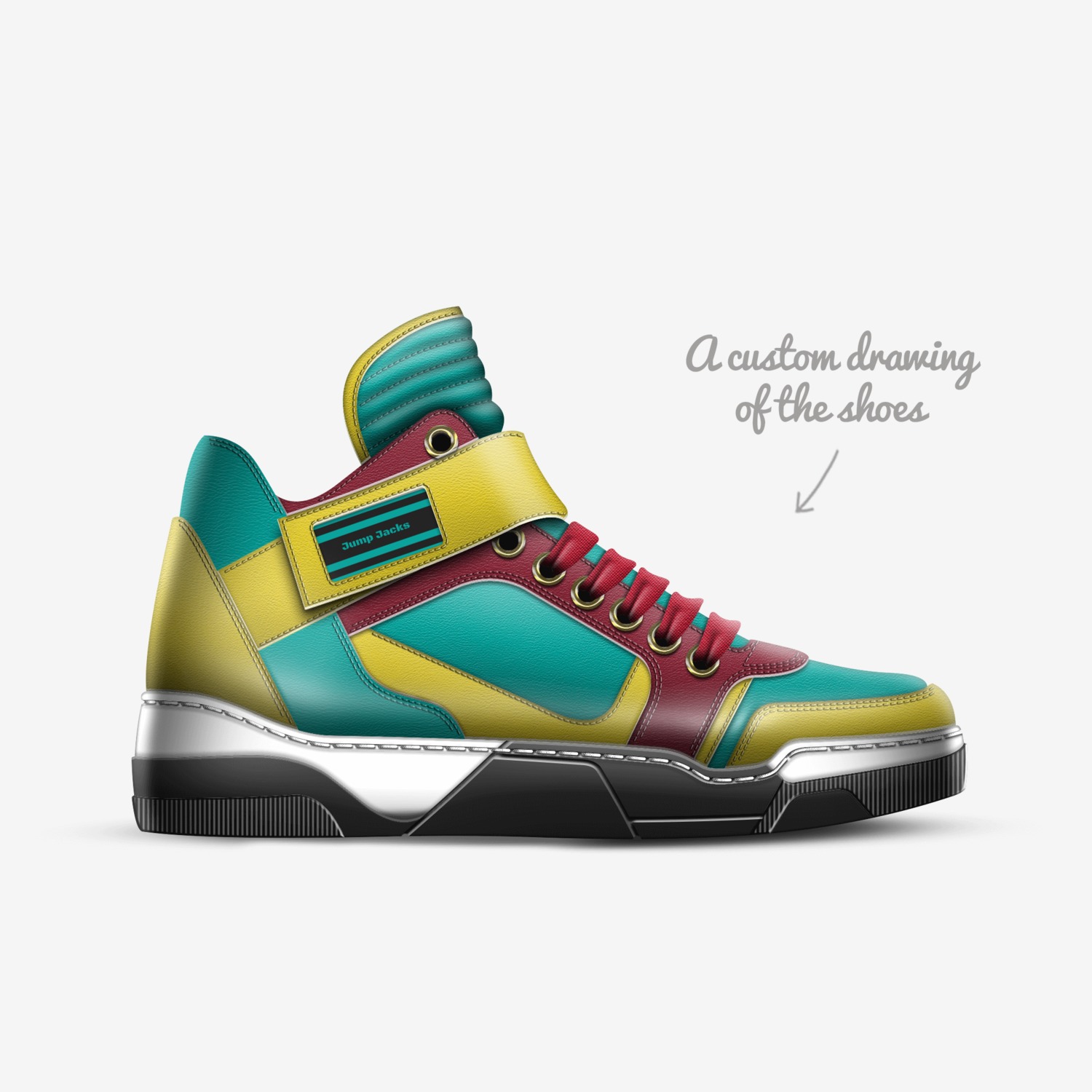 Jump Jacks custom made in Italy shoes by Jack | Sketch view