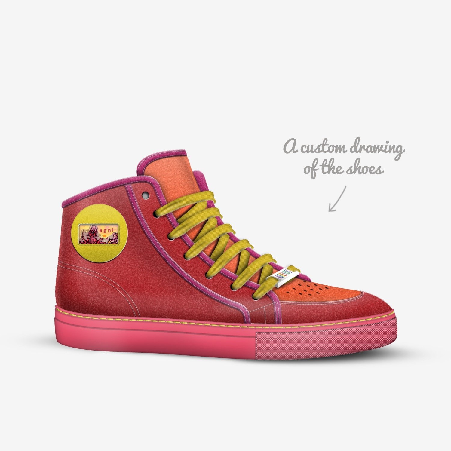 AGNI custom made in Italy shoes by Raghubir | Sketch view