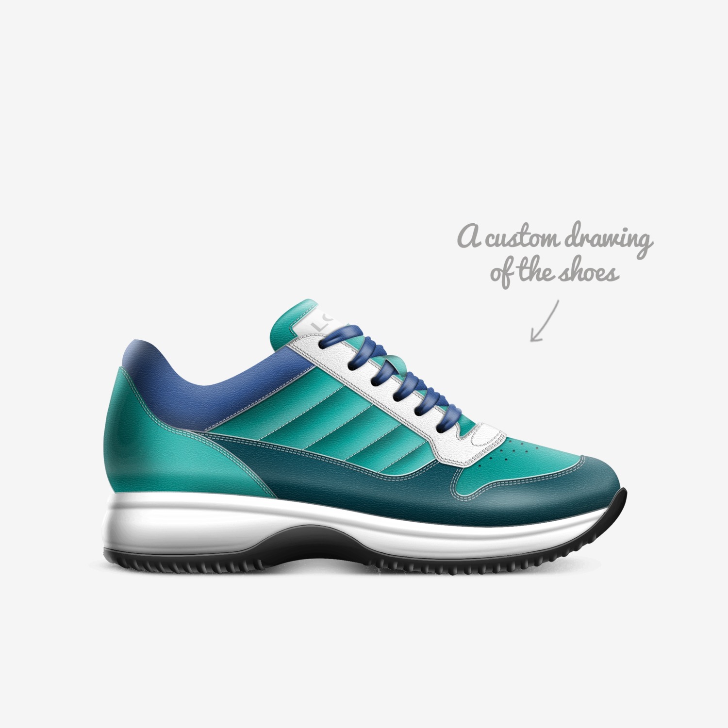 ELITEZ custom made in Italy shoes by Vjuan Allure | Sketch view