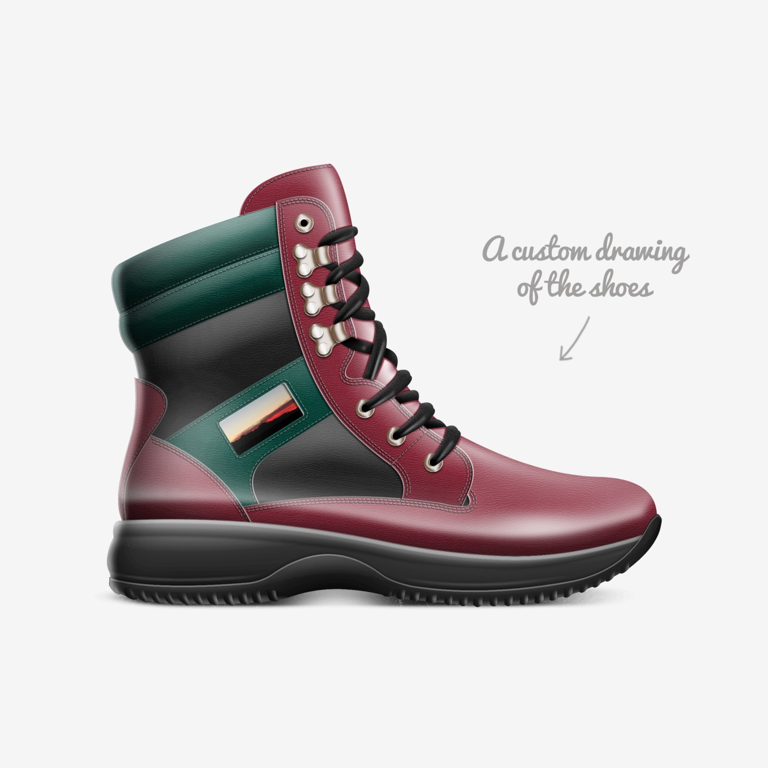 RBG custom made in Italy shoes by Jordan B Smith Iii | Sketch view