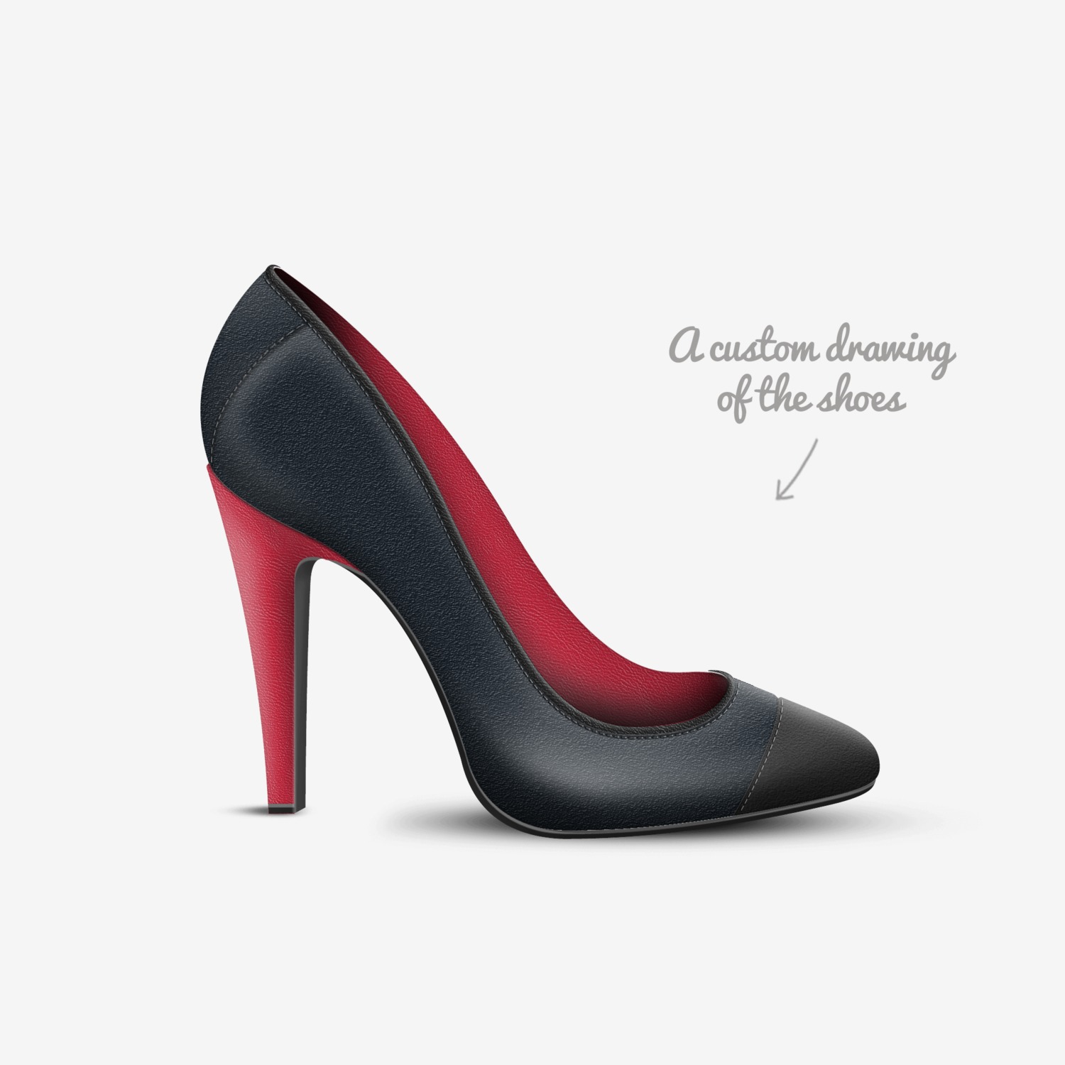 Zul custom made in Italy shoes by Zulfah Sahlah | Sketch view