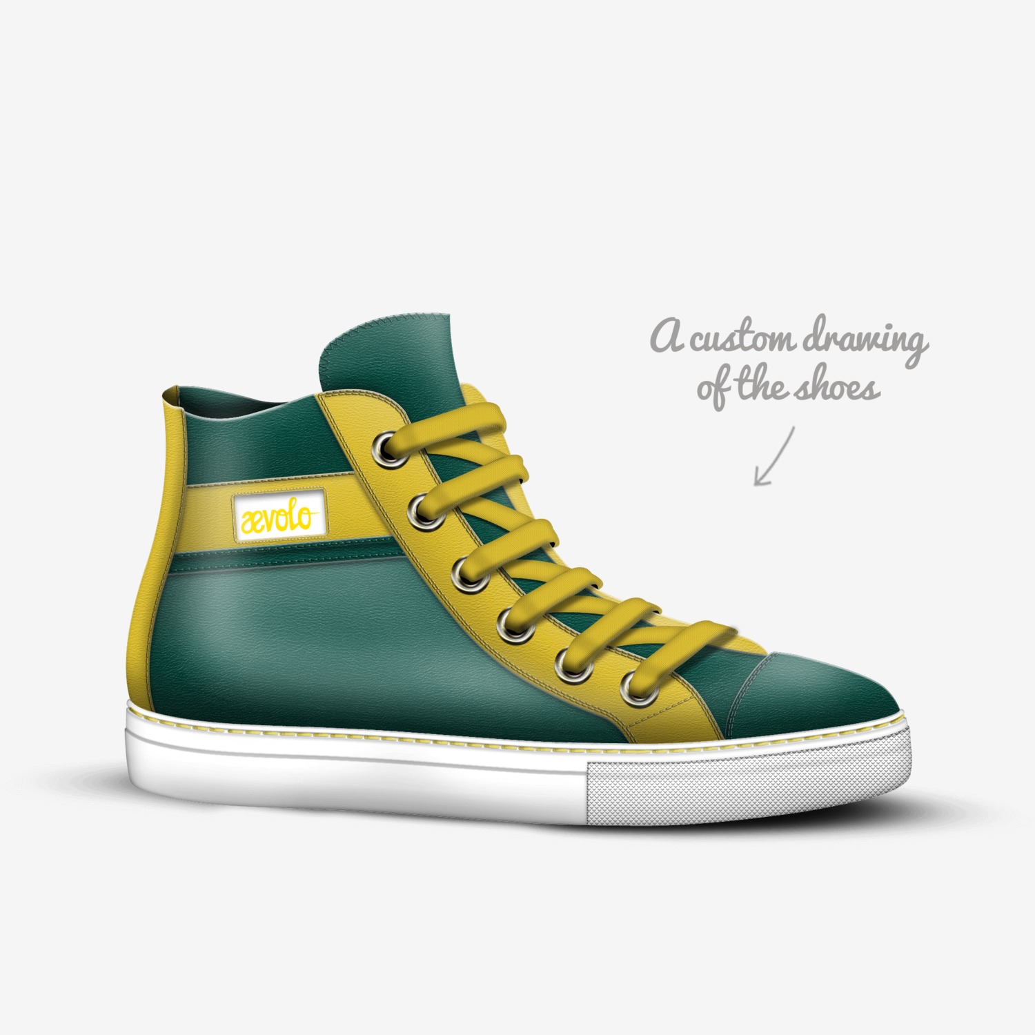 Aevolo  custom made in Italy shoes by Michael Creed | Sketch view