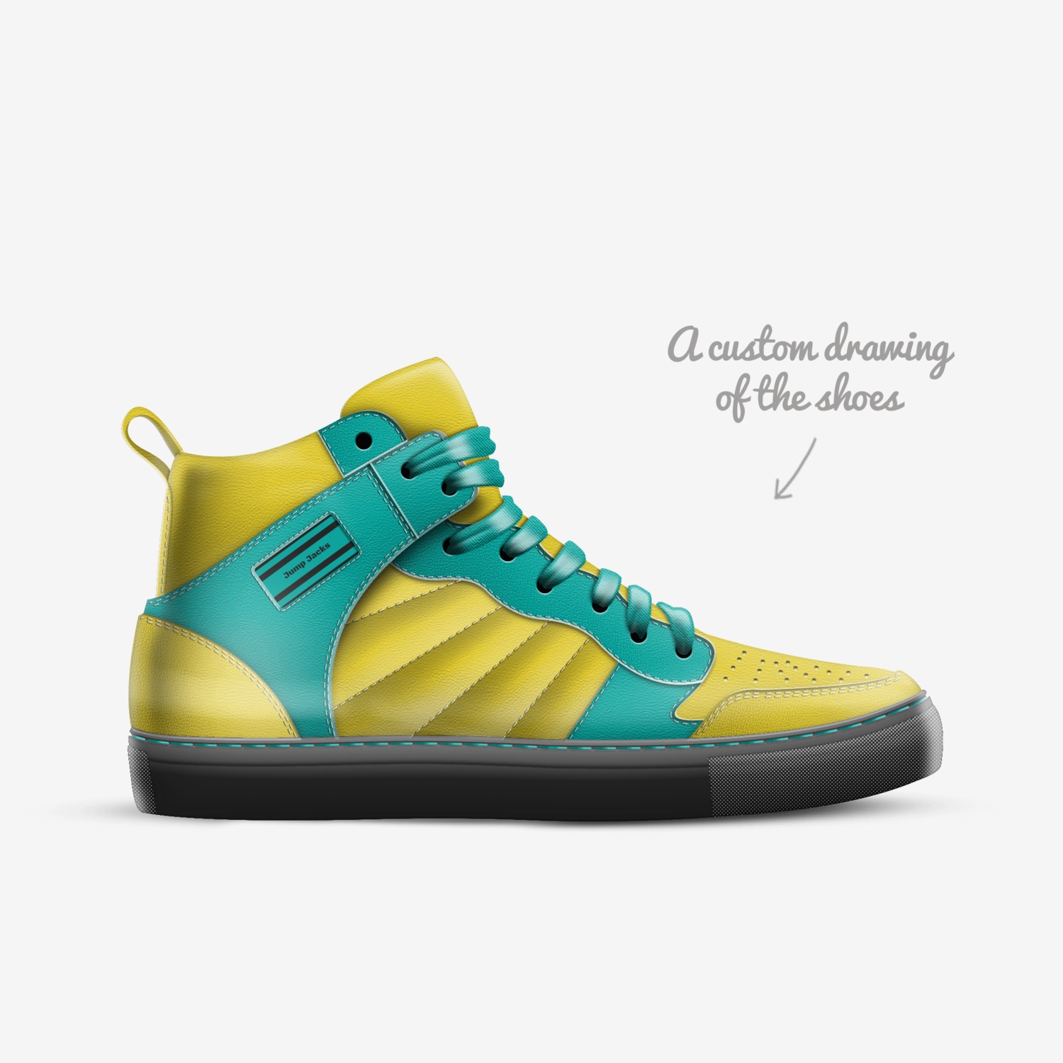 Jump Jacks custom made in Italy shoes by Jack | Sketch view