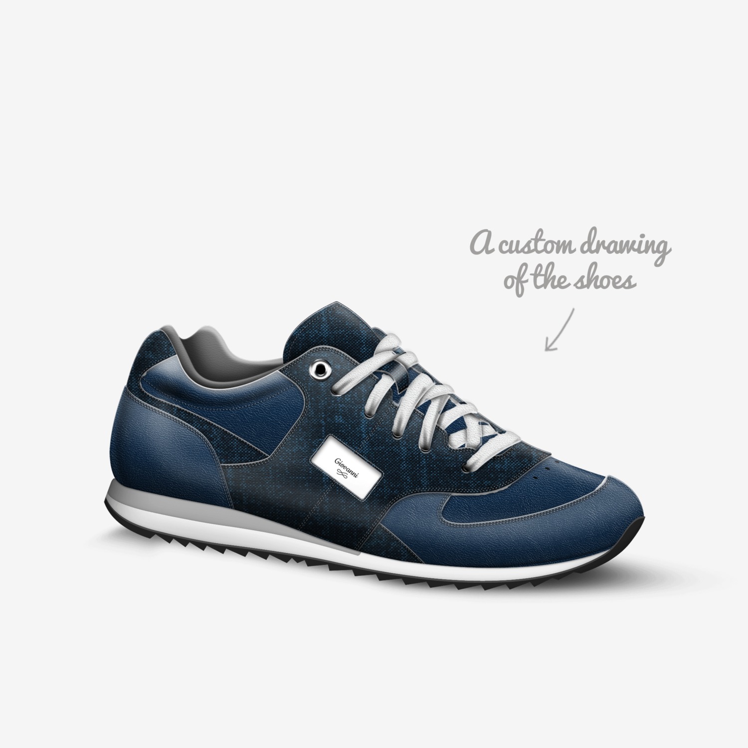Giovanni custom made in Italy shoes by Javon Jackson | Sketch view