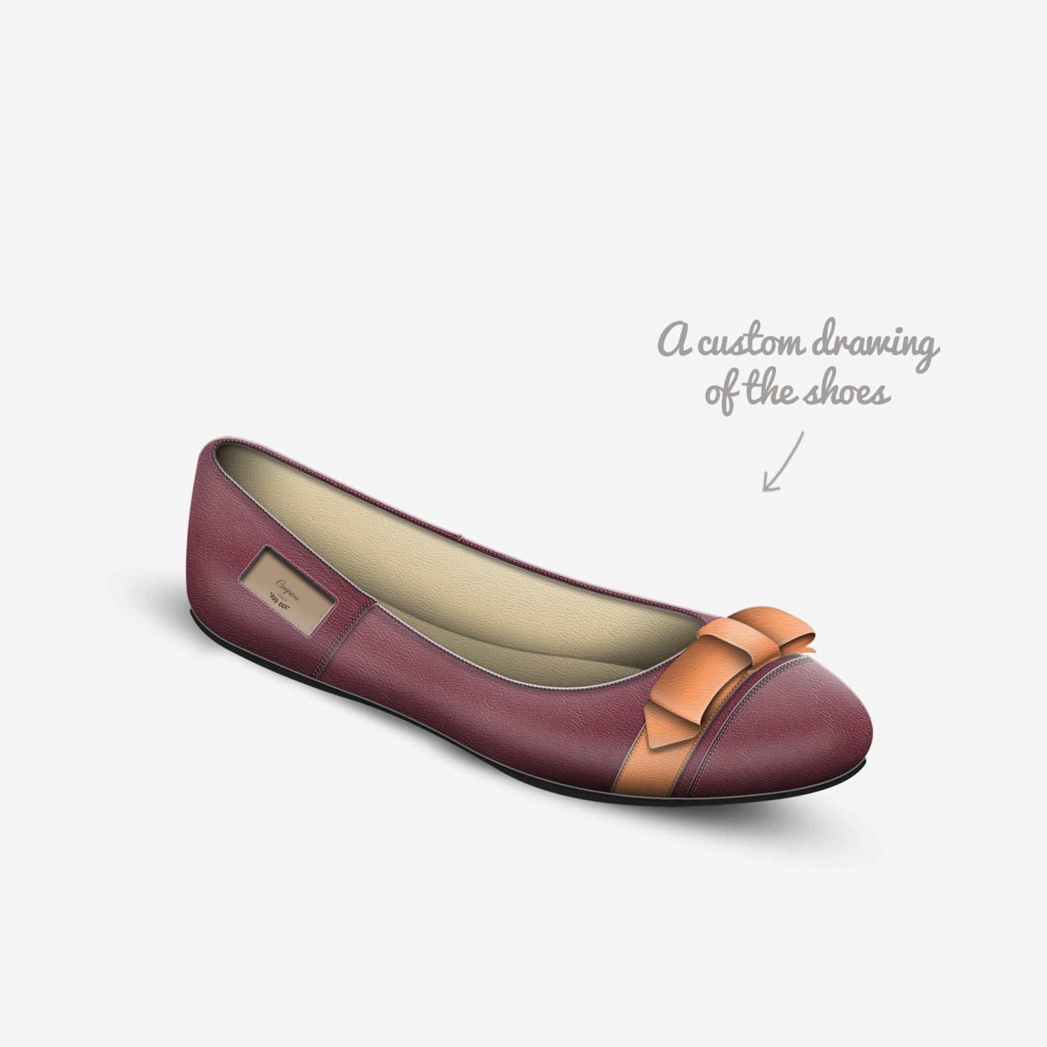 Coopers custom made in Italy shoes by Taviah Miss | Sketch view