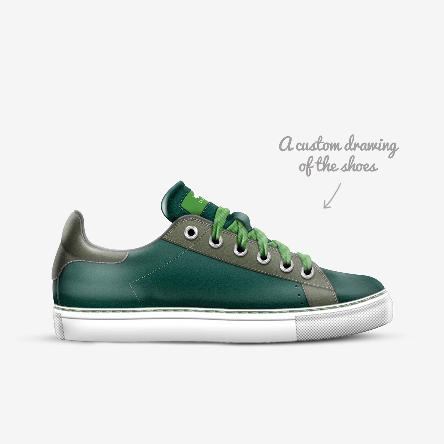 PLUG$ custom made in Italy shoes by Ryan Costa | Sketch view
