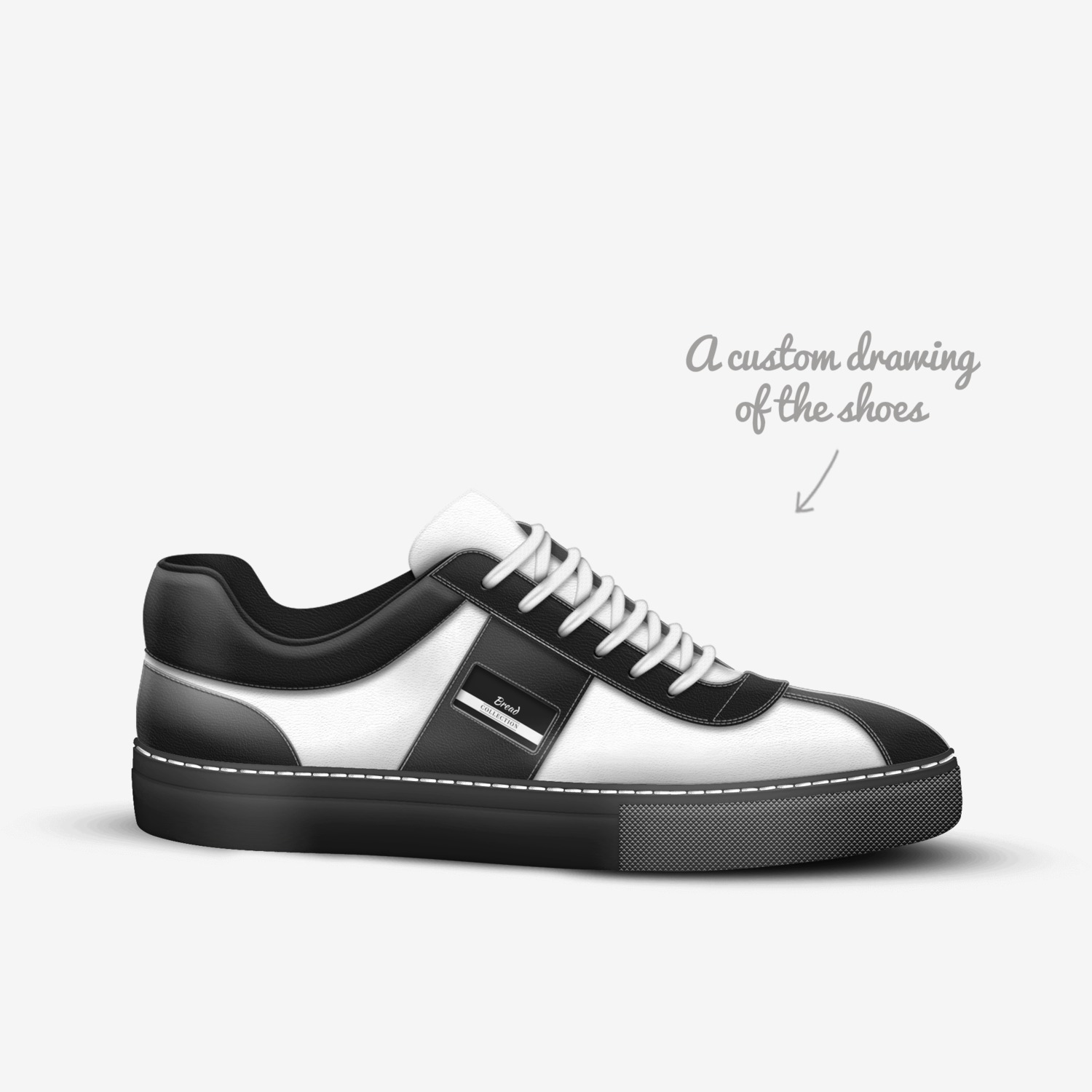 Bread custom made in Italy shoes by Cyeazel | Sketch view