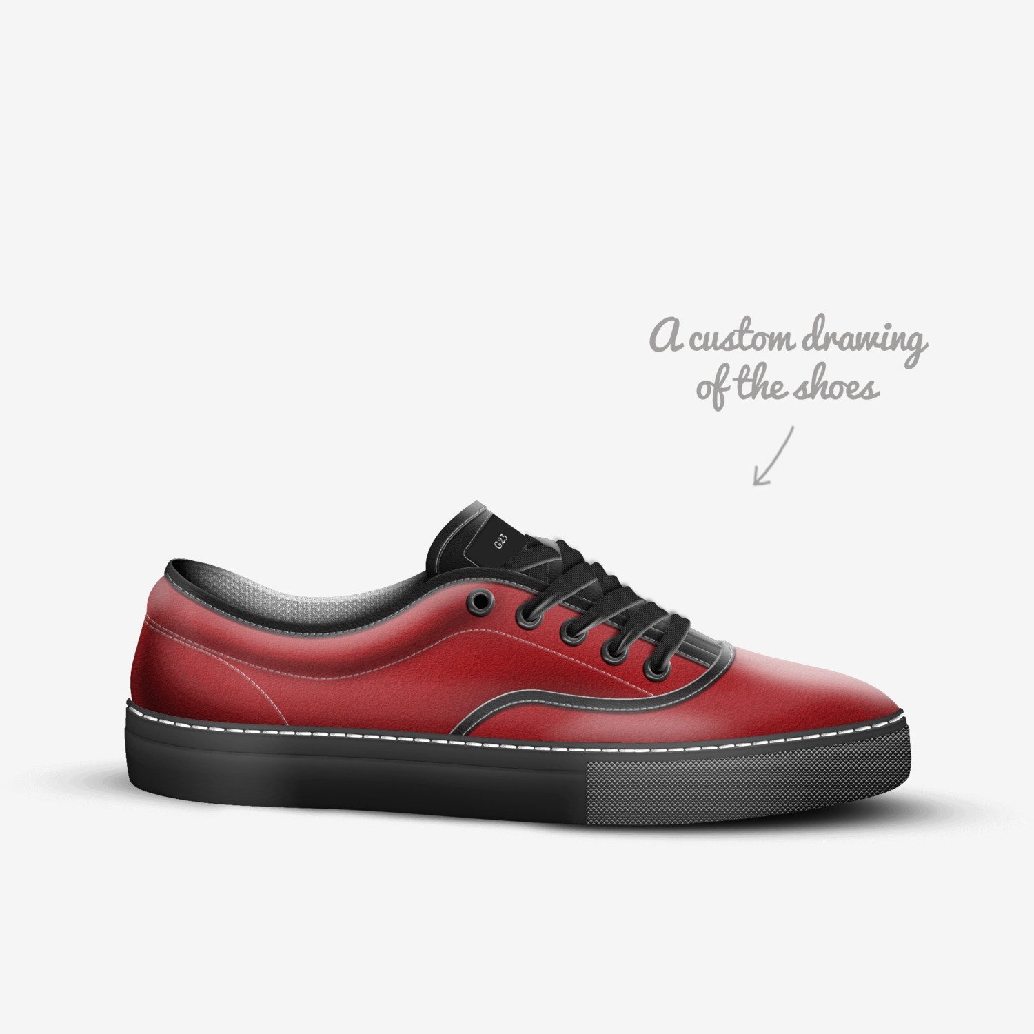 G23 custom made in Italy shoes by Gryphon Todd | Sketch view