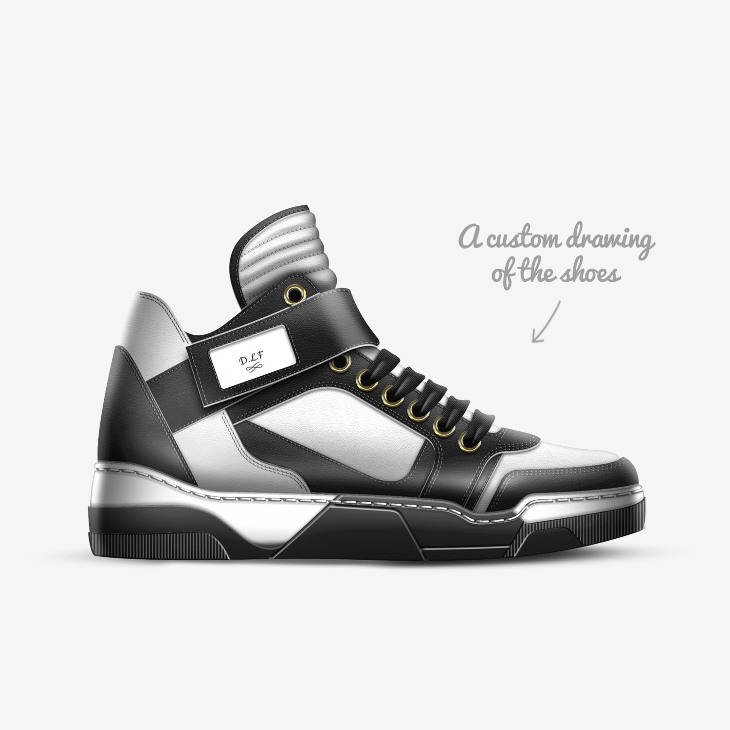 Franco's  custom made in Italy shoes by Devin Franco | Sketch view
