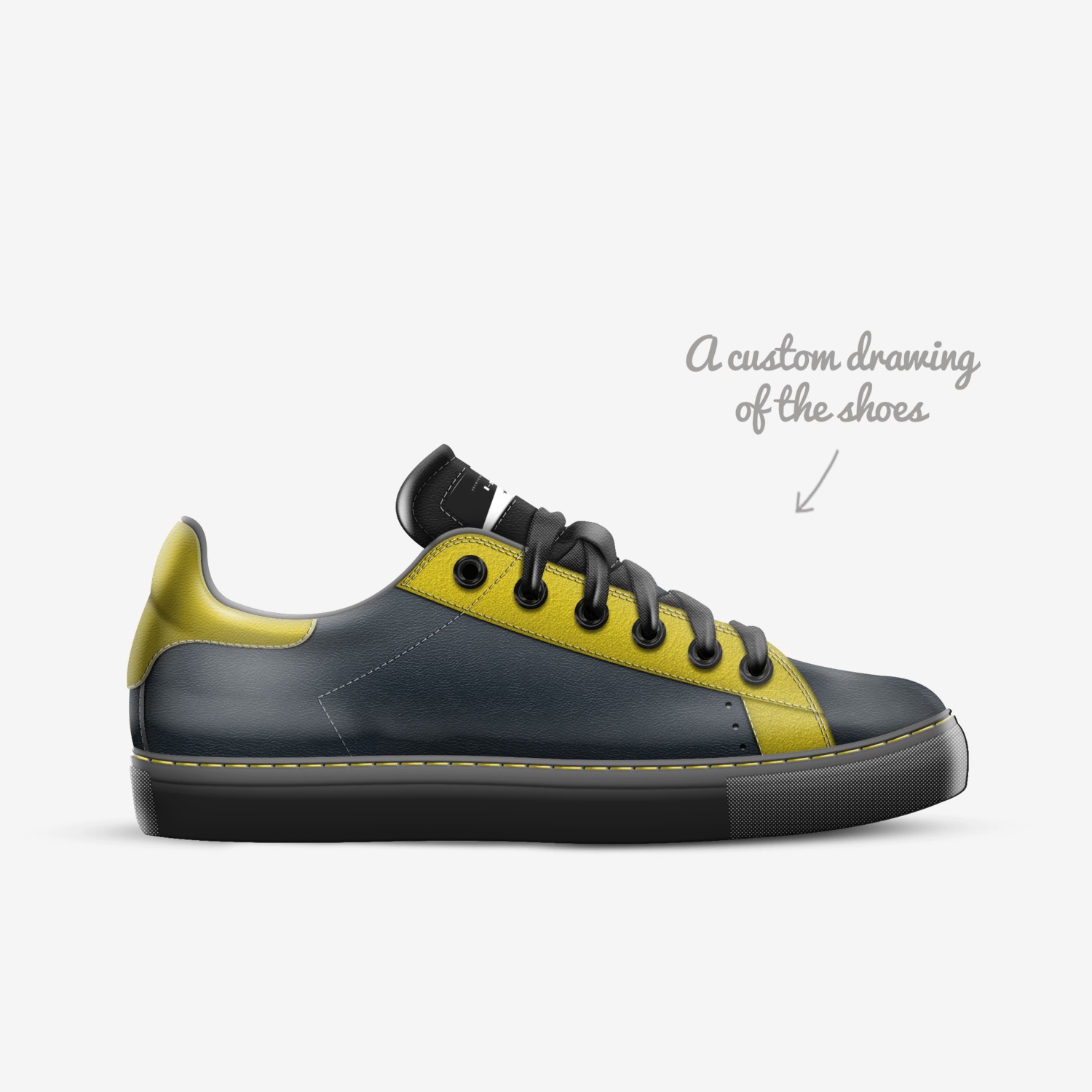 Nobody judge me custom made in Italy shoes by Sham | Sketch view